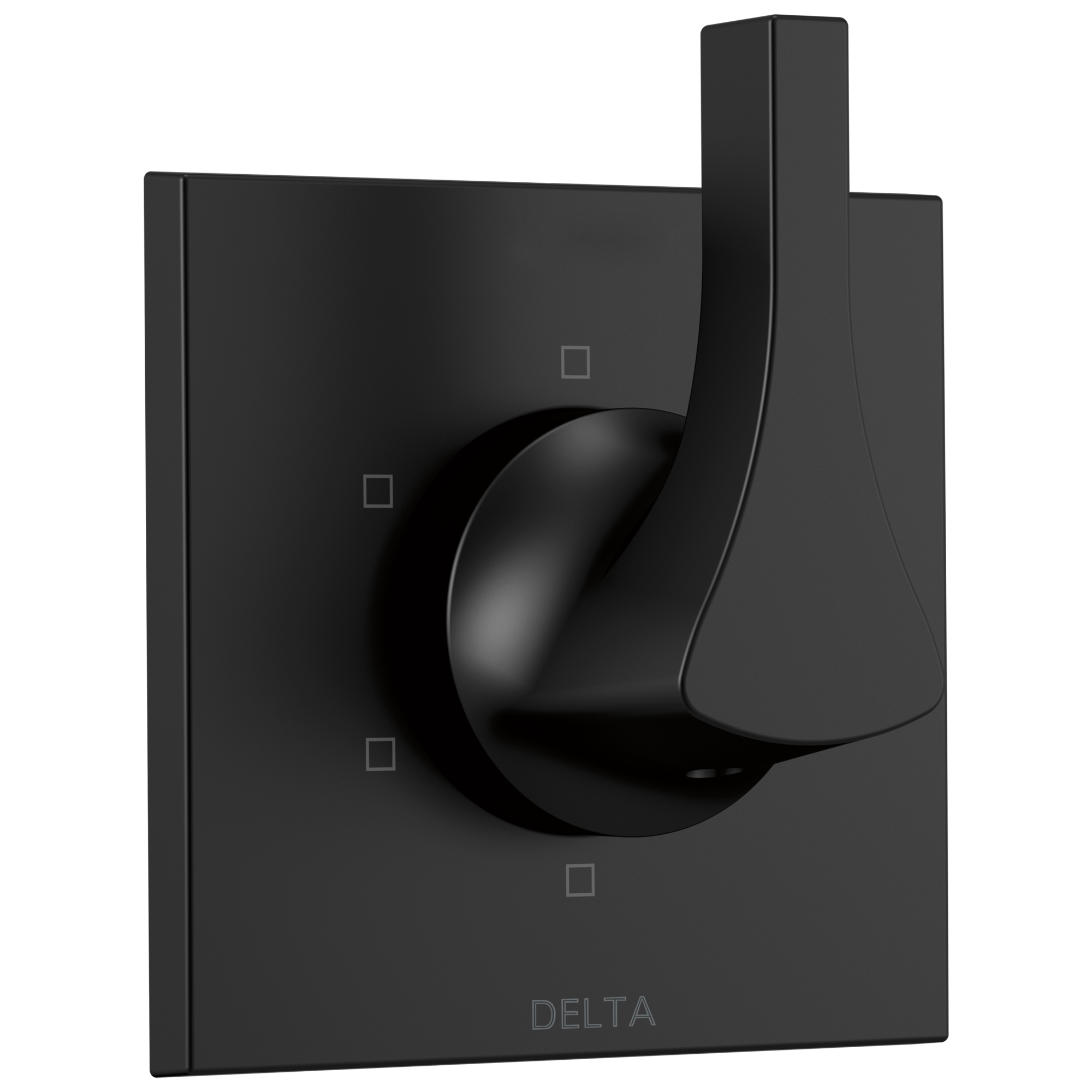 Delta T11974-BL Zura Matte Black 2.5-Inches Universal Bathtub/Shower Diverter 0.5-Inches -ID