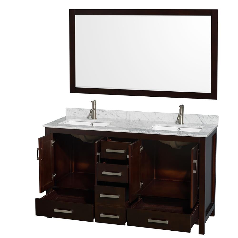 Wyndham Collection WCS141460DESCMUNSM58 Bath-Vanity-Combo - View #2