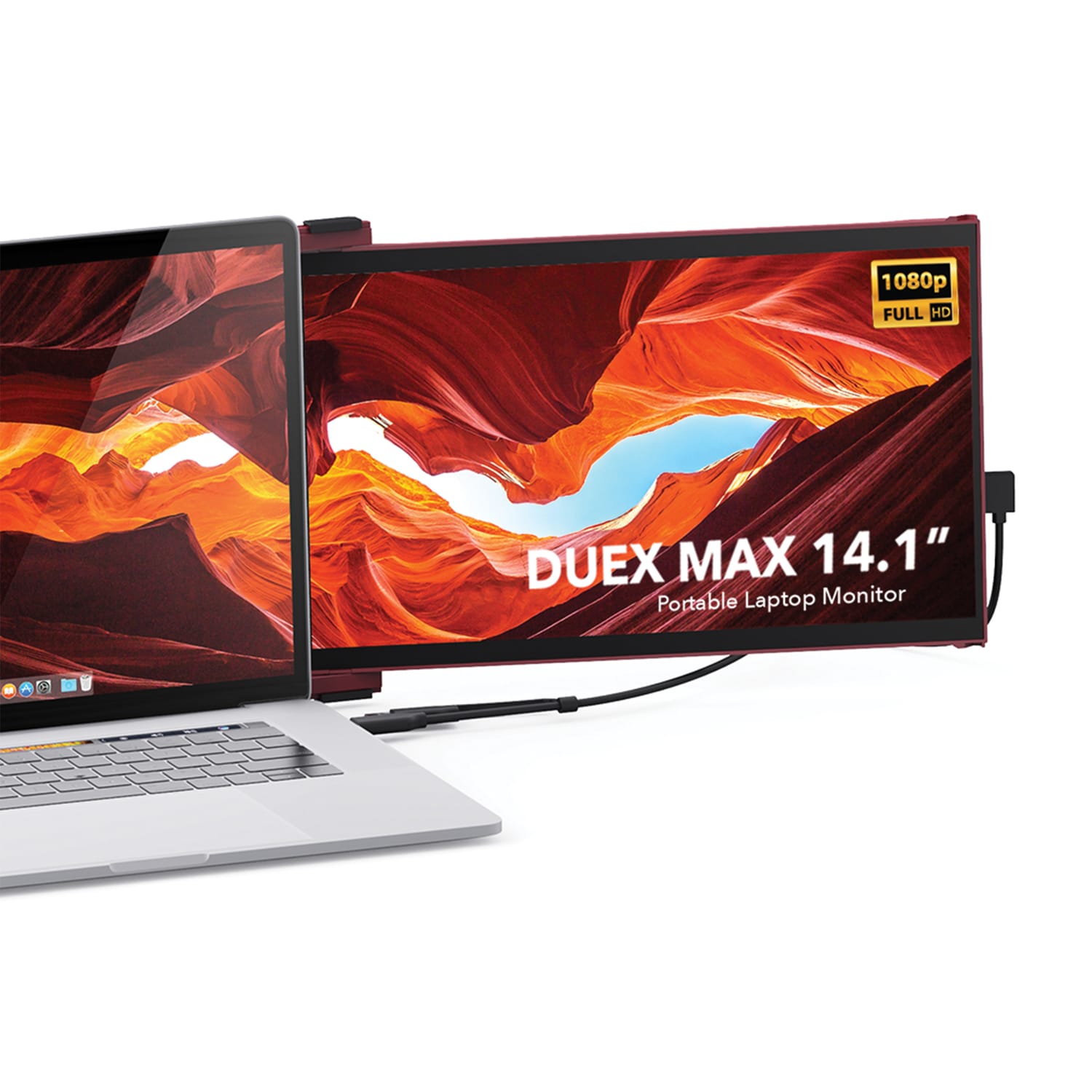 Mobile Pixels DUEX Max 14.1-In. IPS LCD Slide-out Display for Laptops (Red)  in the Computers  Peripherals department at