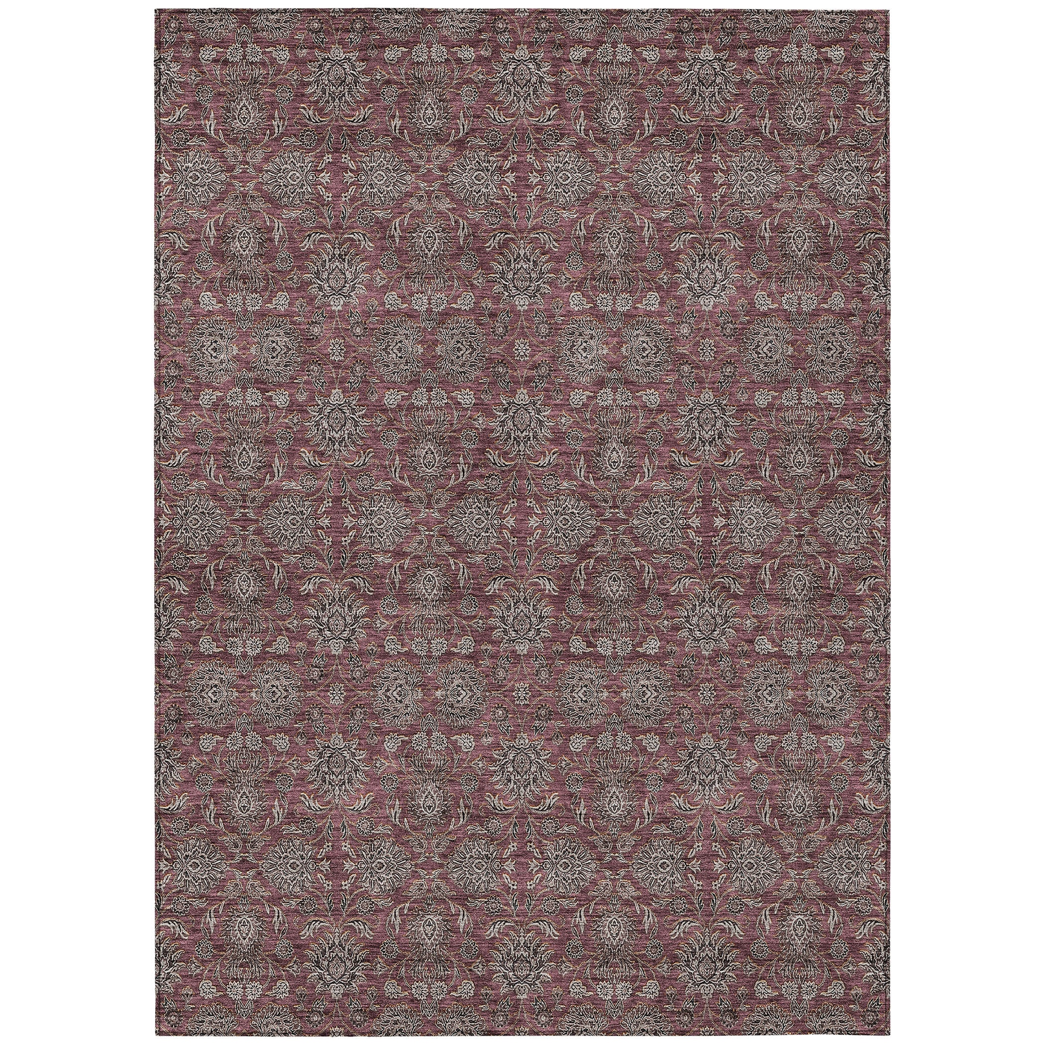 Addison Rugs ACN702MM9X12 Chantille ACN702MM 9 x 12 (ft) Polyester Merlot Rectangular Indoor/Outdoor Geometric Machine washable Area rug