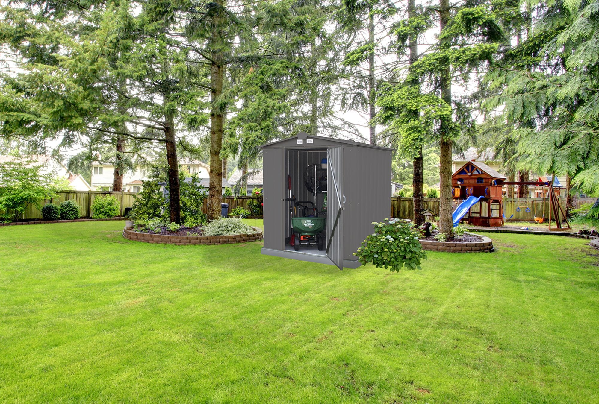 Arrow EZ6565LVCC Metal-Storage-Buildings-Sheds - View #6
