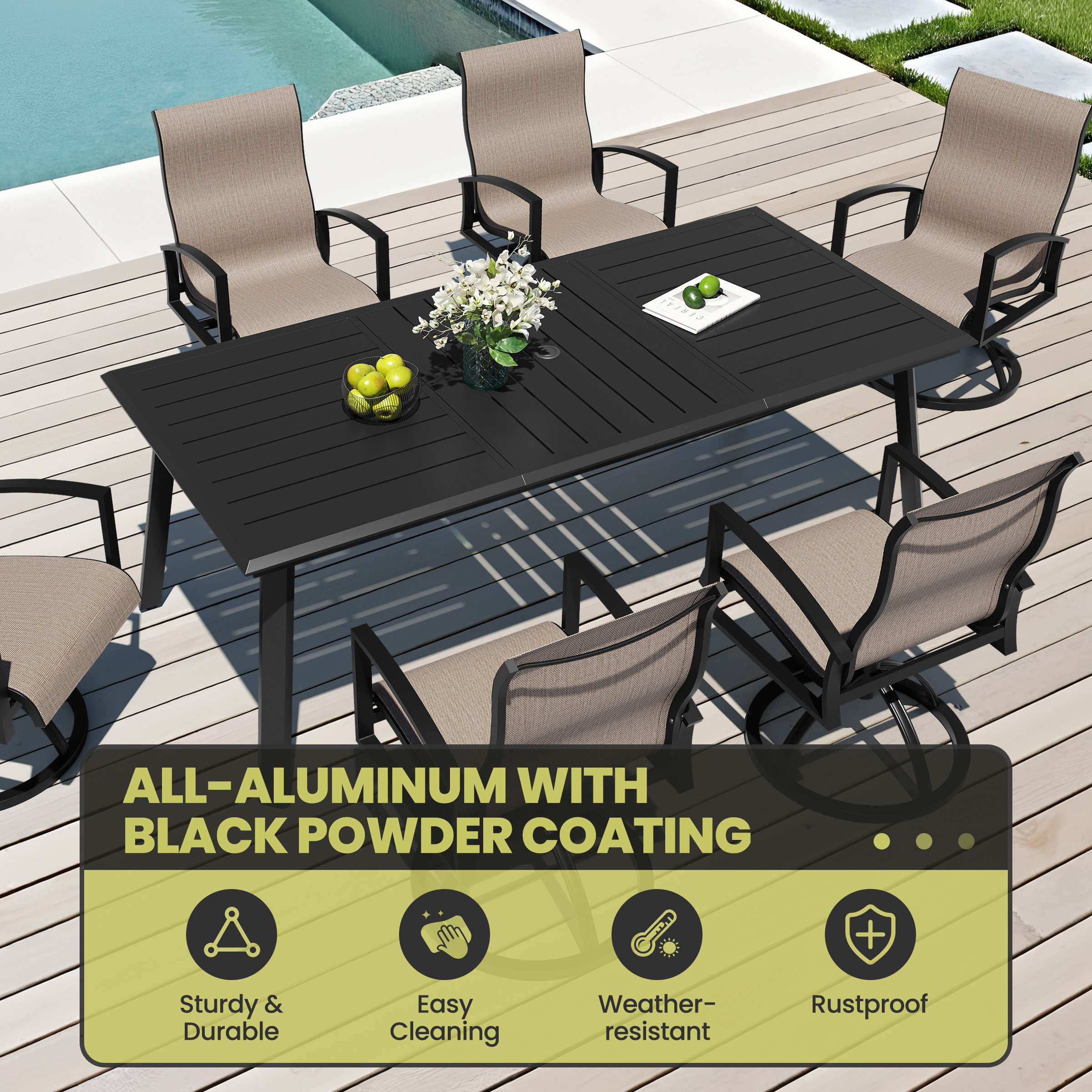 Crestlive Products CL-TD5511ASH210-7 Patio-Dining-Sets - View #2