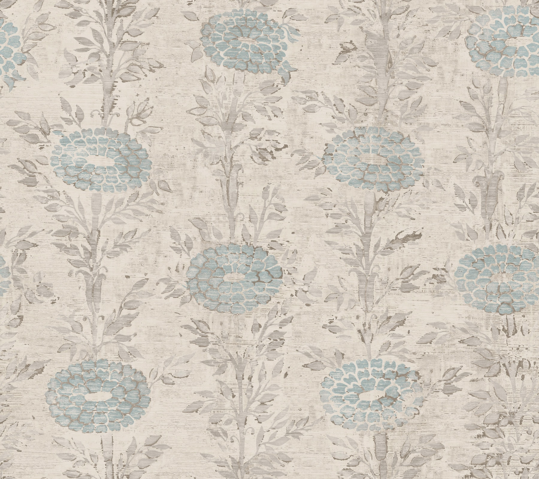 York Wallcoverings AF6517 Ronald Redding Designs Tea Garden 60.8-Sq. Feet White Non-woven Ivy/Vines Unpasted Wallpaper