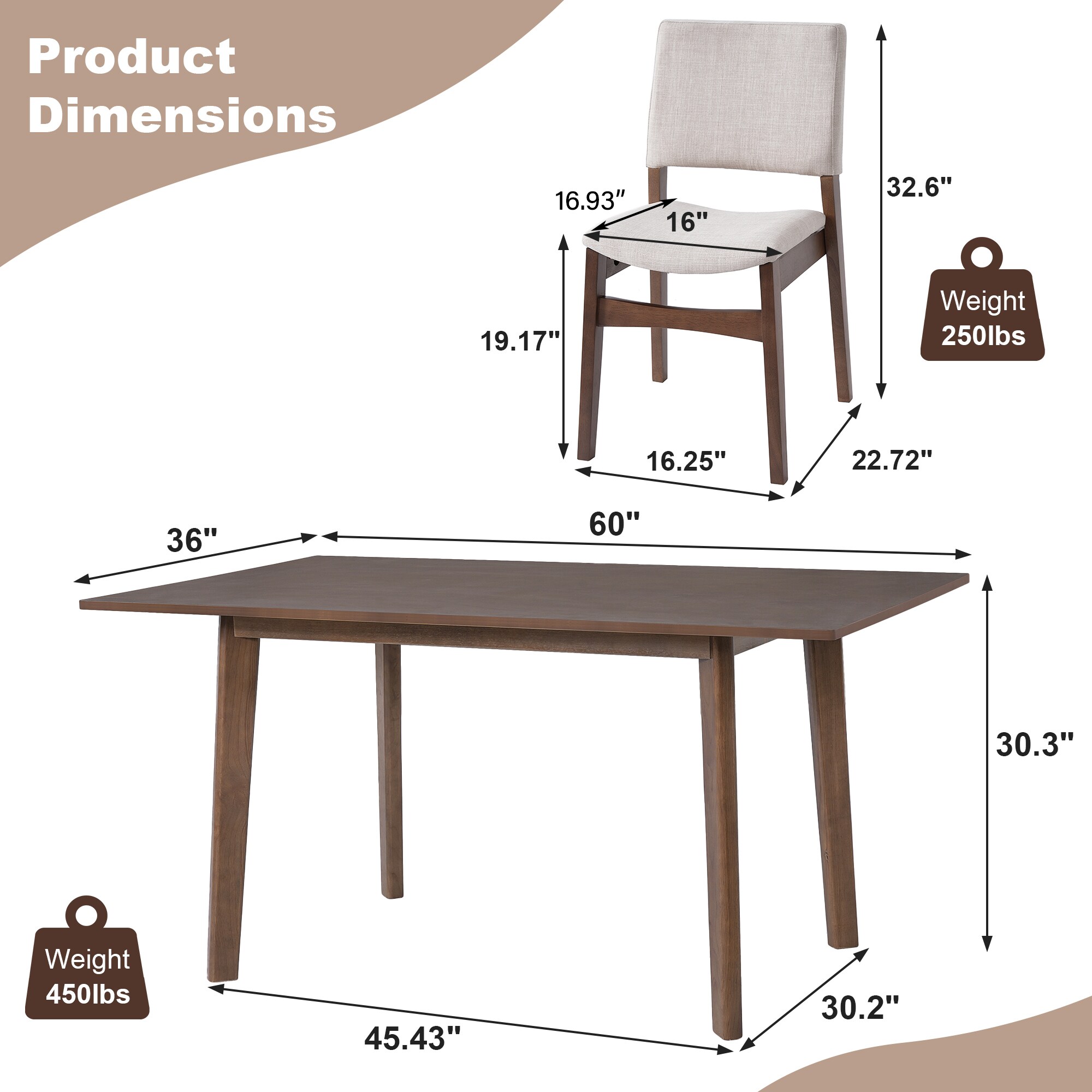 ModernLuxe L3P-N752S000018D Dining-Sets - View #2
