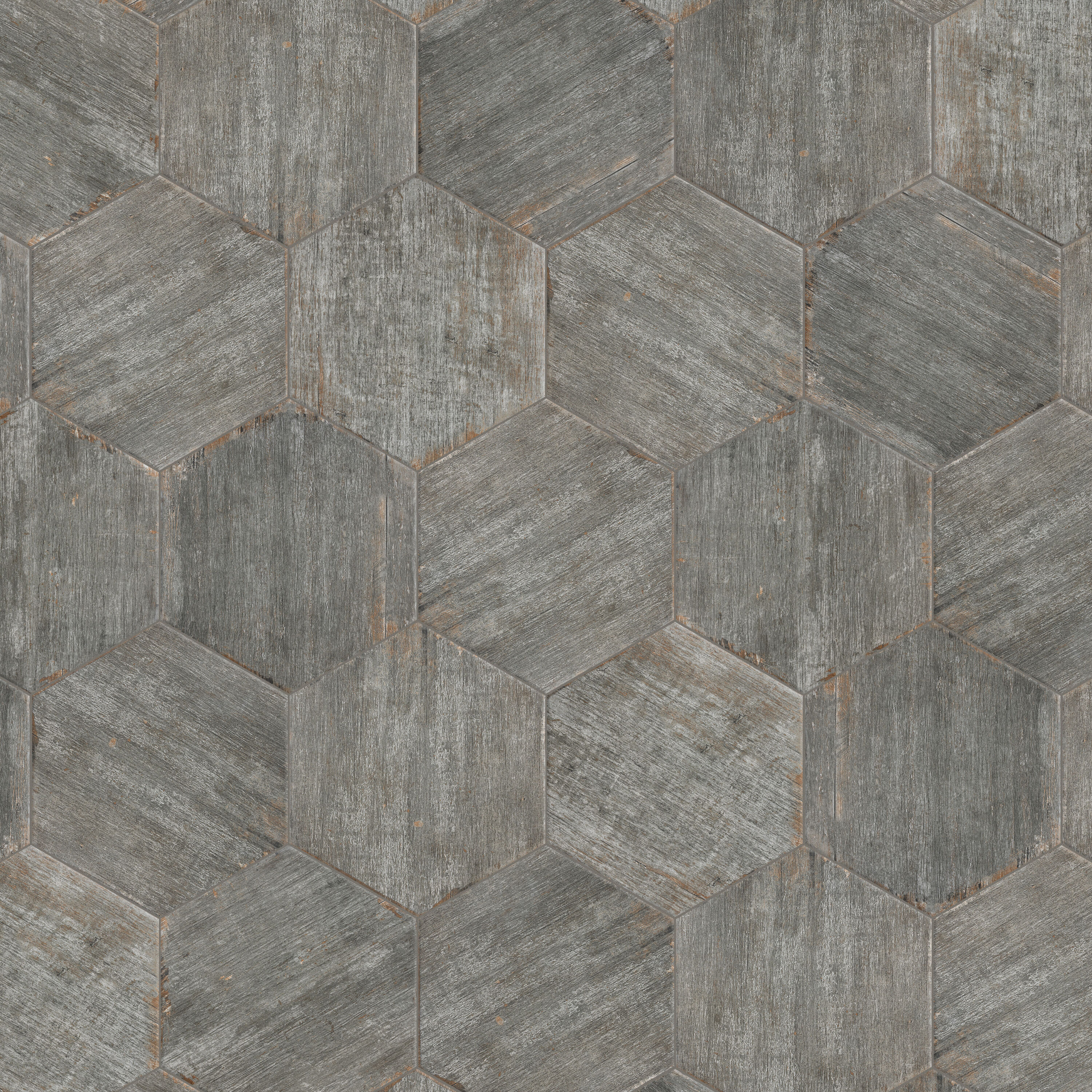 Affinity Tile FNURTXCN Retro Hex Cendra 14-in x 16-in Matte Porcelain Wood look Hexagon Large format Floor and Wall Tile ( 11.07-sq ft Carton