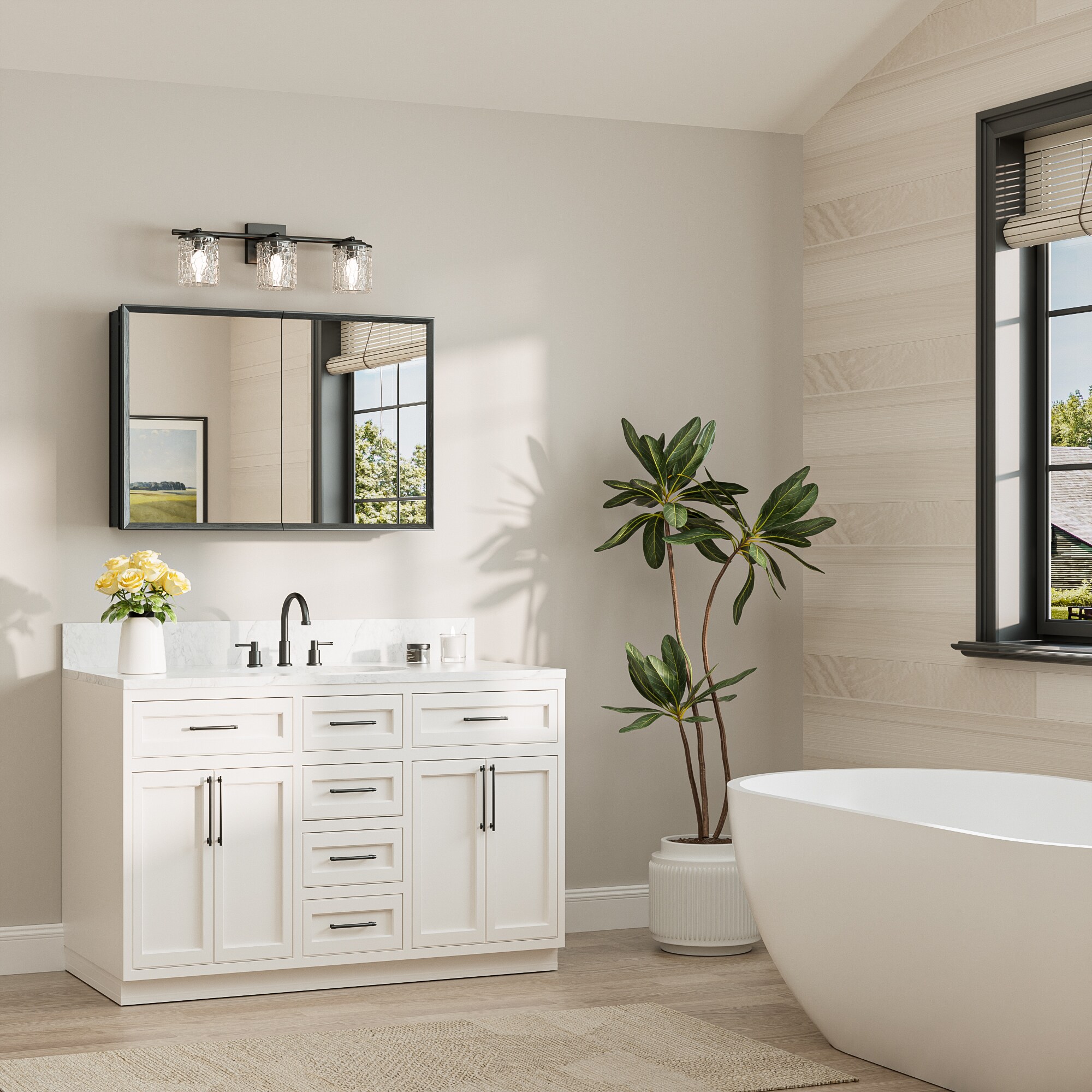 TETOTE LSC-TE-3624BK-M09 Bathroom-Medicine-Cabinets - Thumbnail View #2