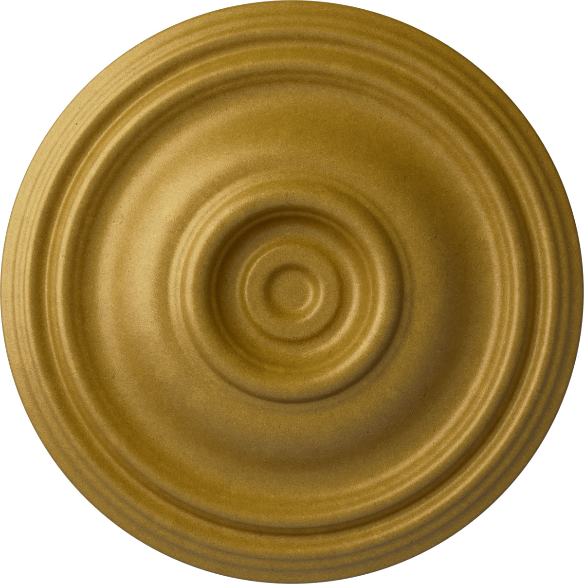 Ekena Millwork CM14TRPGS Traditional 14.75-in W x 14.75-in L Painted Pharaohs Gold Polyurethane Whole Ceiling Medallion