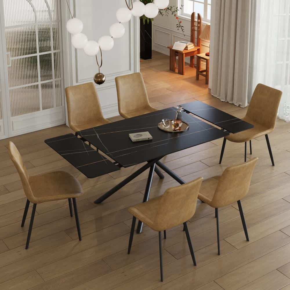 Coolbibila LESLIE-TABLE-BLACK Dining-Tables - View #5