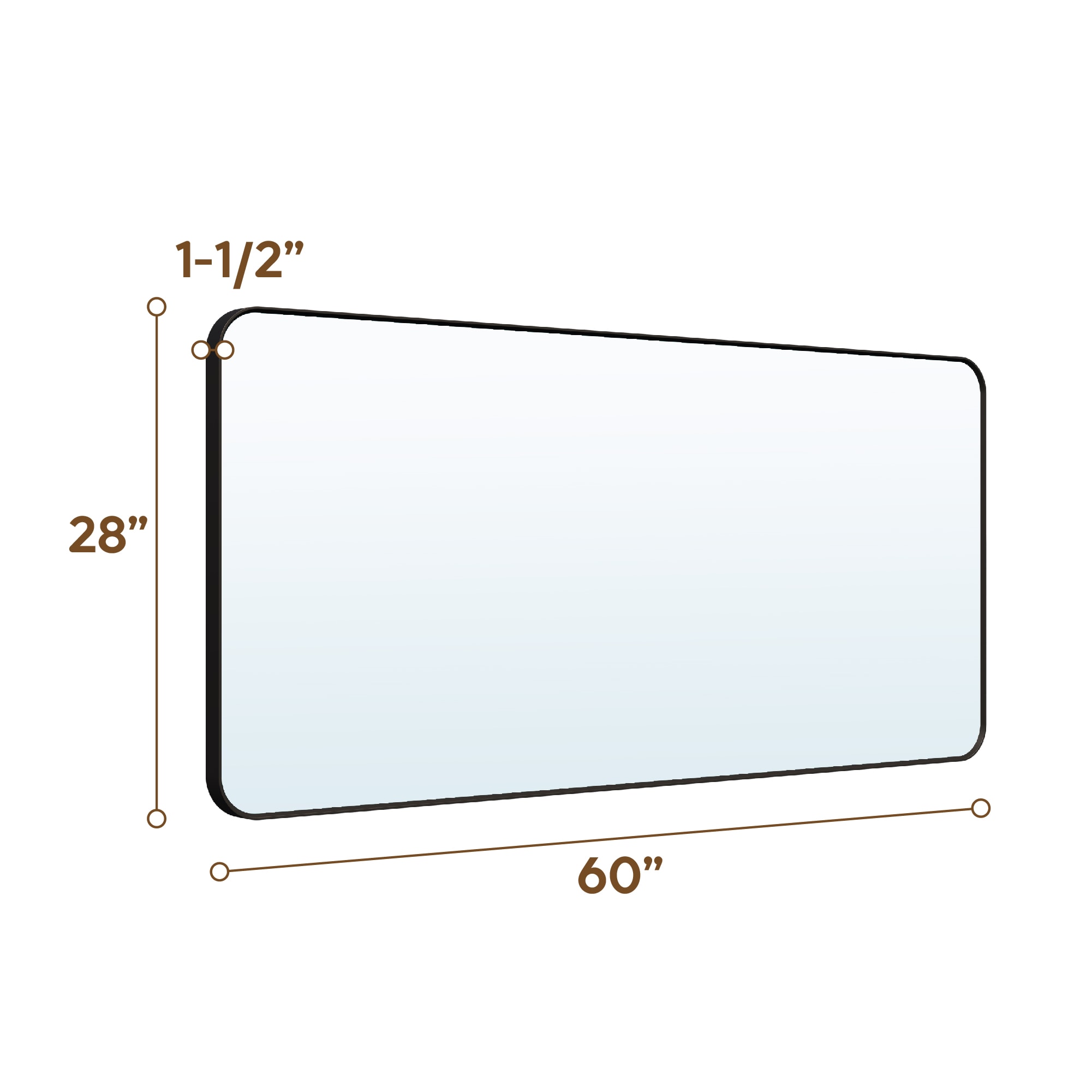 WELLFOR F1MR6028MB Framed-Bath-Mirrors - View #10