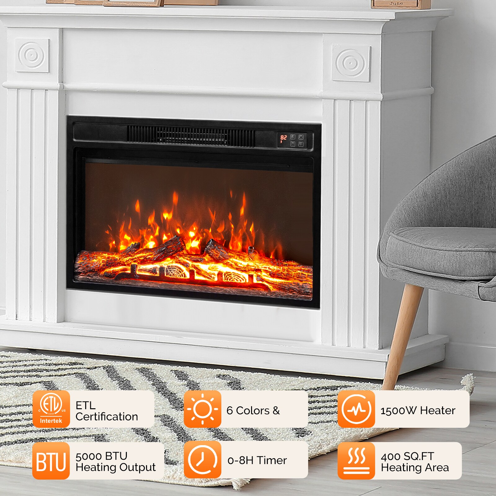 ROVSUN LS-G46000790 Electric-Fireplaces - View #9
