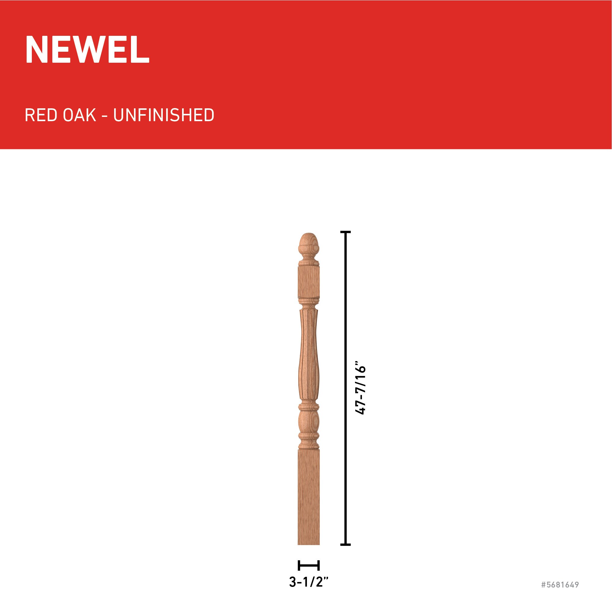 L.J. Smith Stair Systems LJF-3340-O Interior-Stairpart-Newel-Posts - View #3