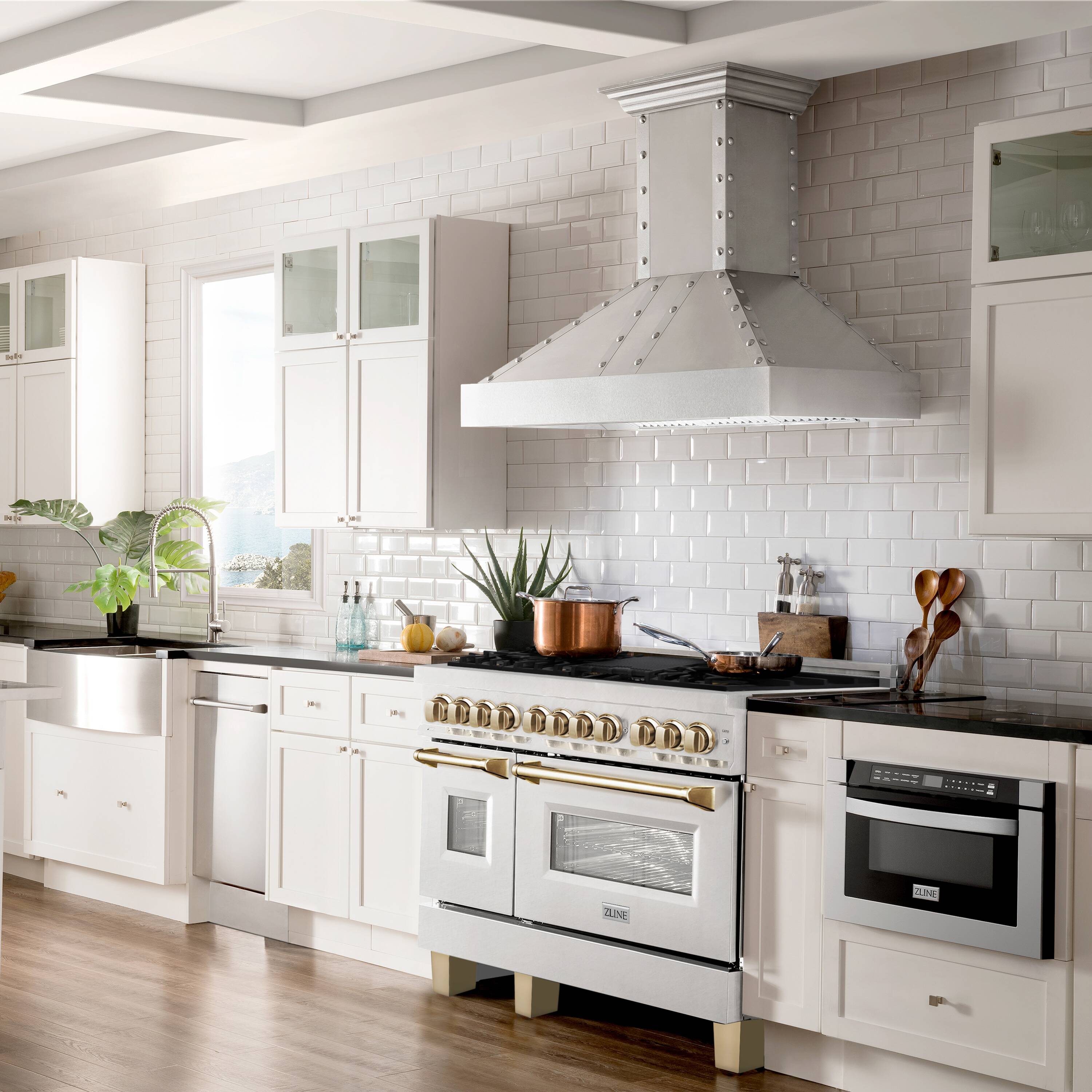 ZLINE KITCHEN & BATH RASZ-SN-48-G Double-Dual-Fuel-Ranges - View #11