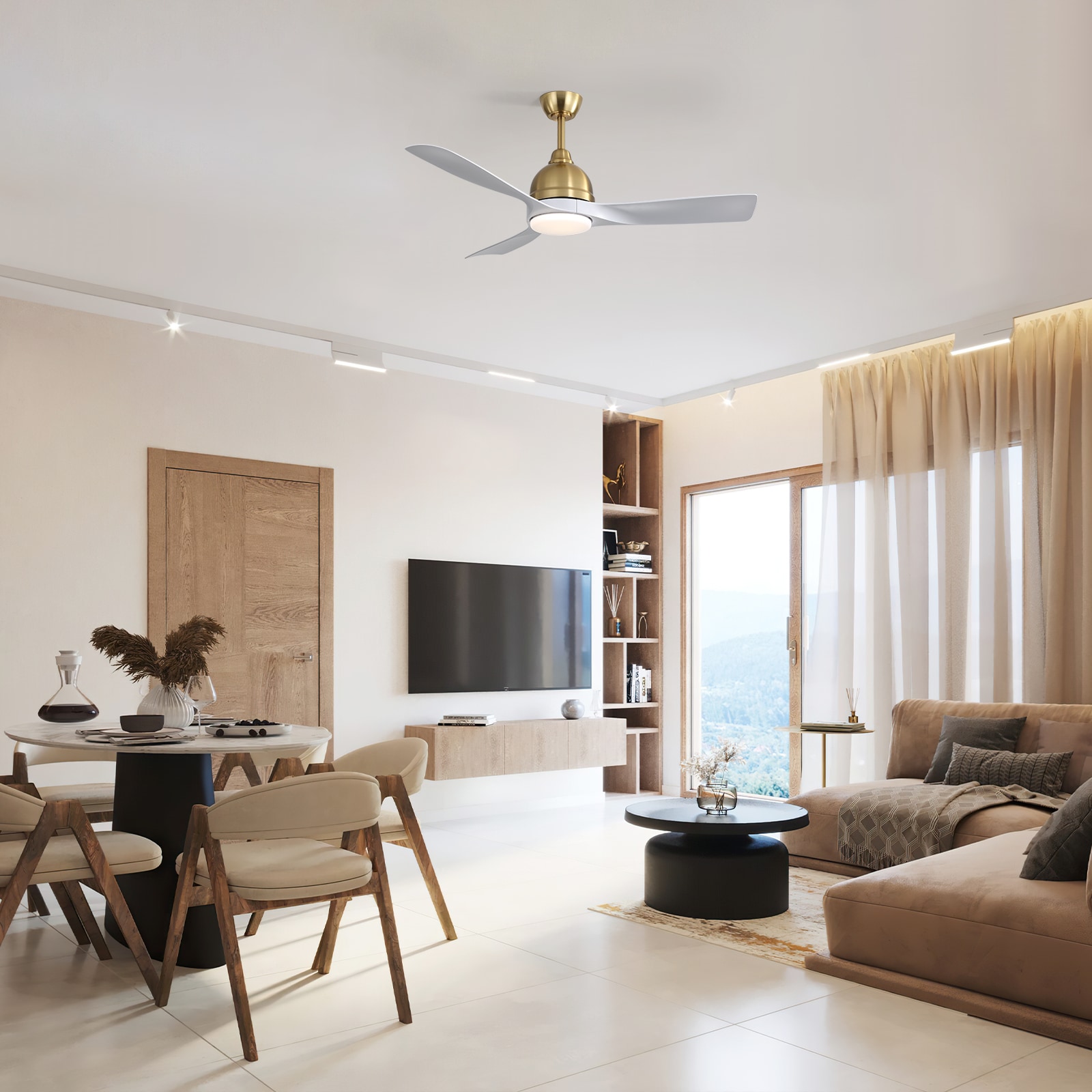 Sofucor L-54K002SMTY-BGWHABS Ceiling-Fans - View #2
