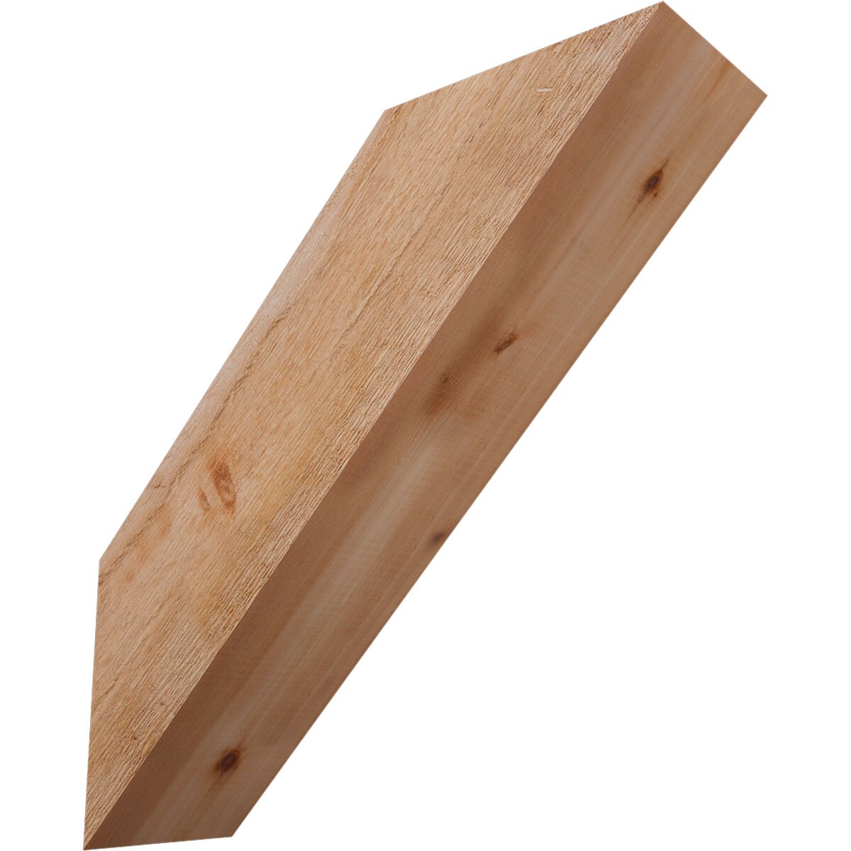 Ekena Millwork BRC06X20X20TRA00RWR 6-in x 20-in x 20-in Western Red Cedar Unfinished Wood Traditional rough sawn