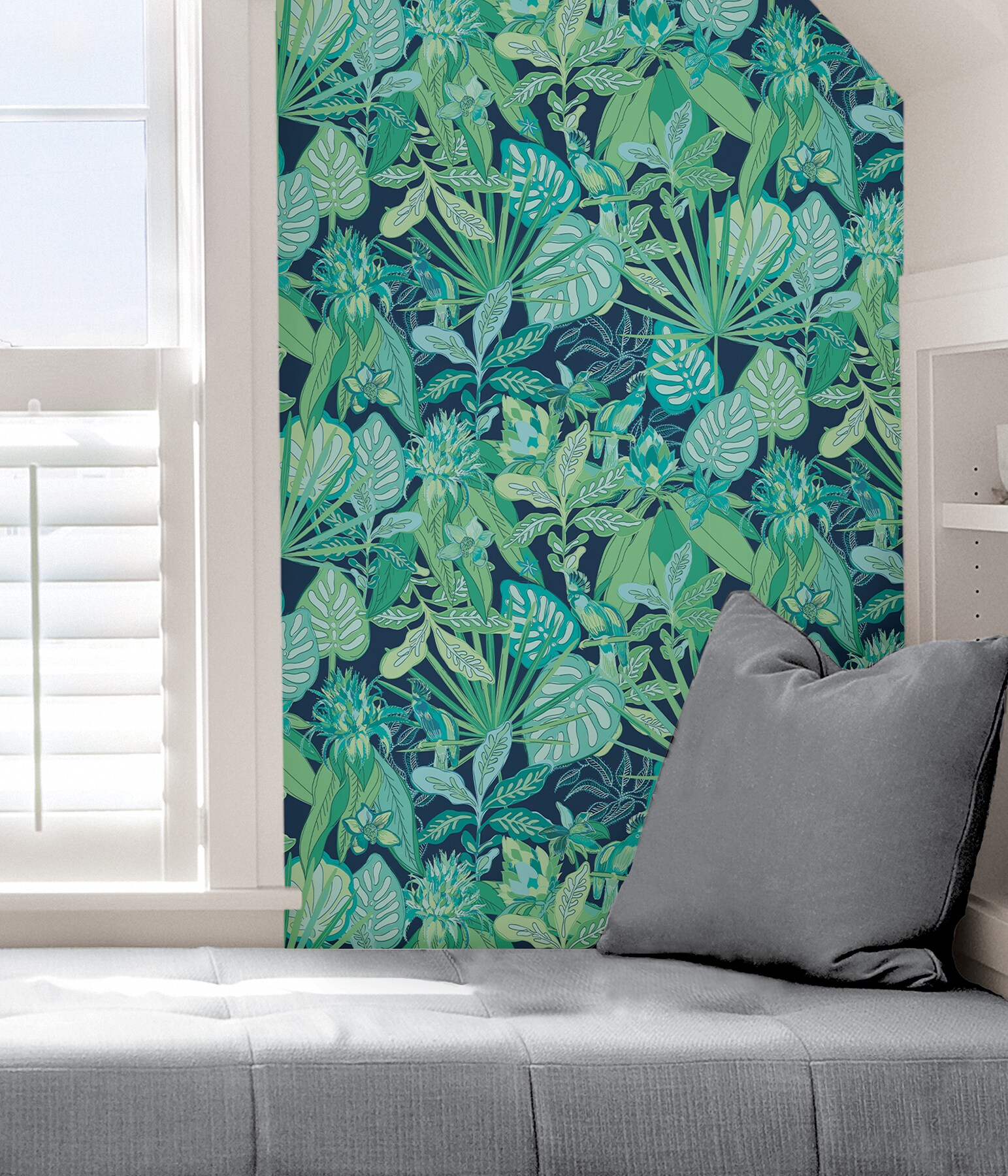 26 Round Floor Pillow Kess InHouse afe Images Seahorse Pattern Teal Blue Illustration