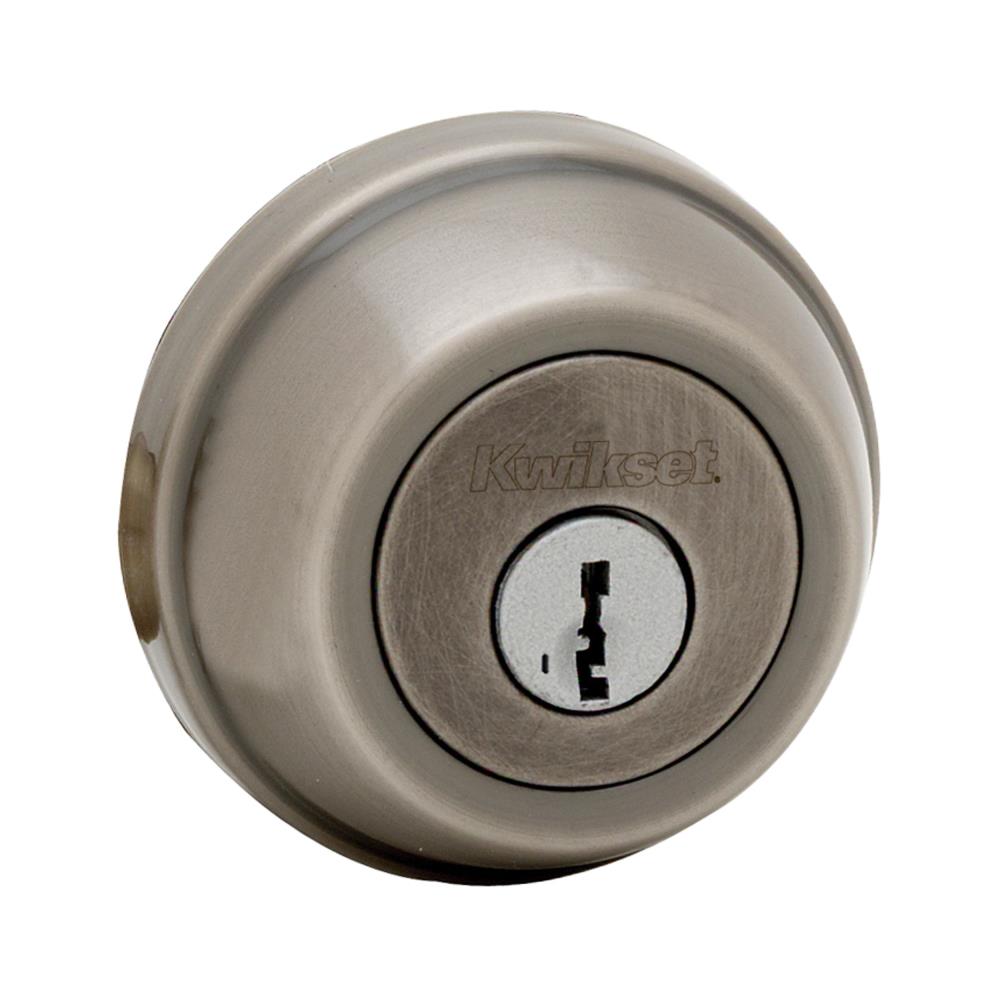 Kwikset Signature Series Antique Nickel with SmartKey Double Cylinder ...