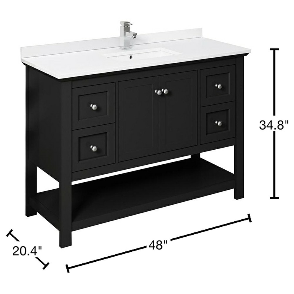 Fresca FCB2348BL-CWH-U Bath-Vanity-Combo - View #15