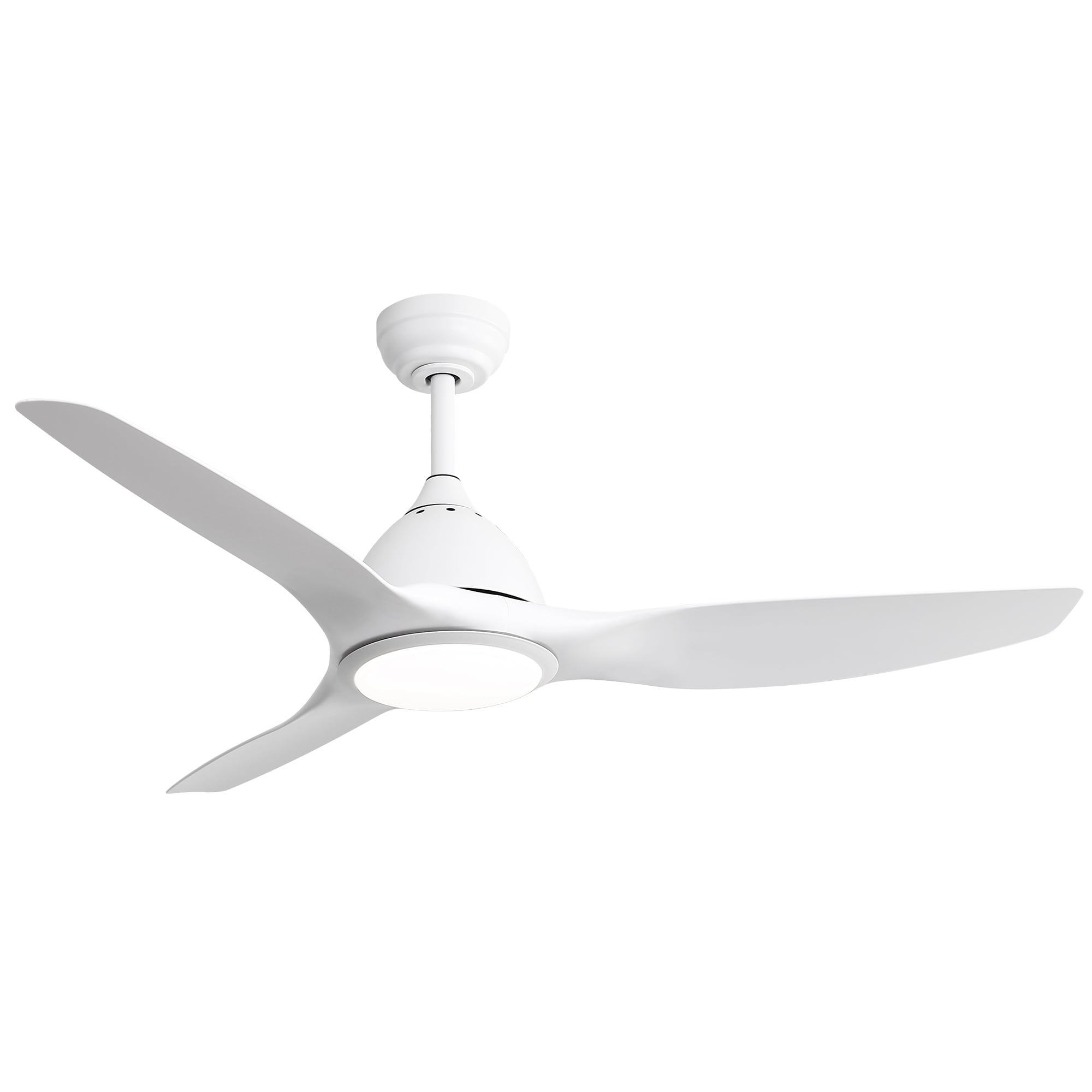 BABOOM BOM-P211170-OR 52-in Color-Changing Integrated LED White with Ceiling Fan With Light - Remote Included ( 3 -Blade )