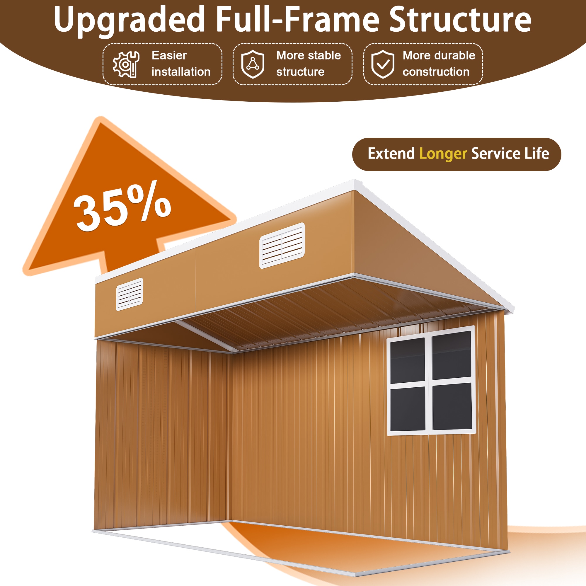 Mondawe MD-WWC00062 Metal-Storage-Buildings-Sheds - View #5