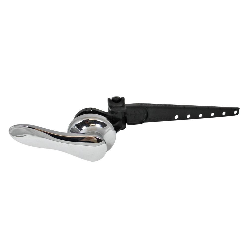 Fluidmaster 694 4-in/6-in/8-in cuttable Front Mount Chrome Universal Fit Handle with Lever