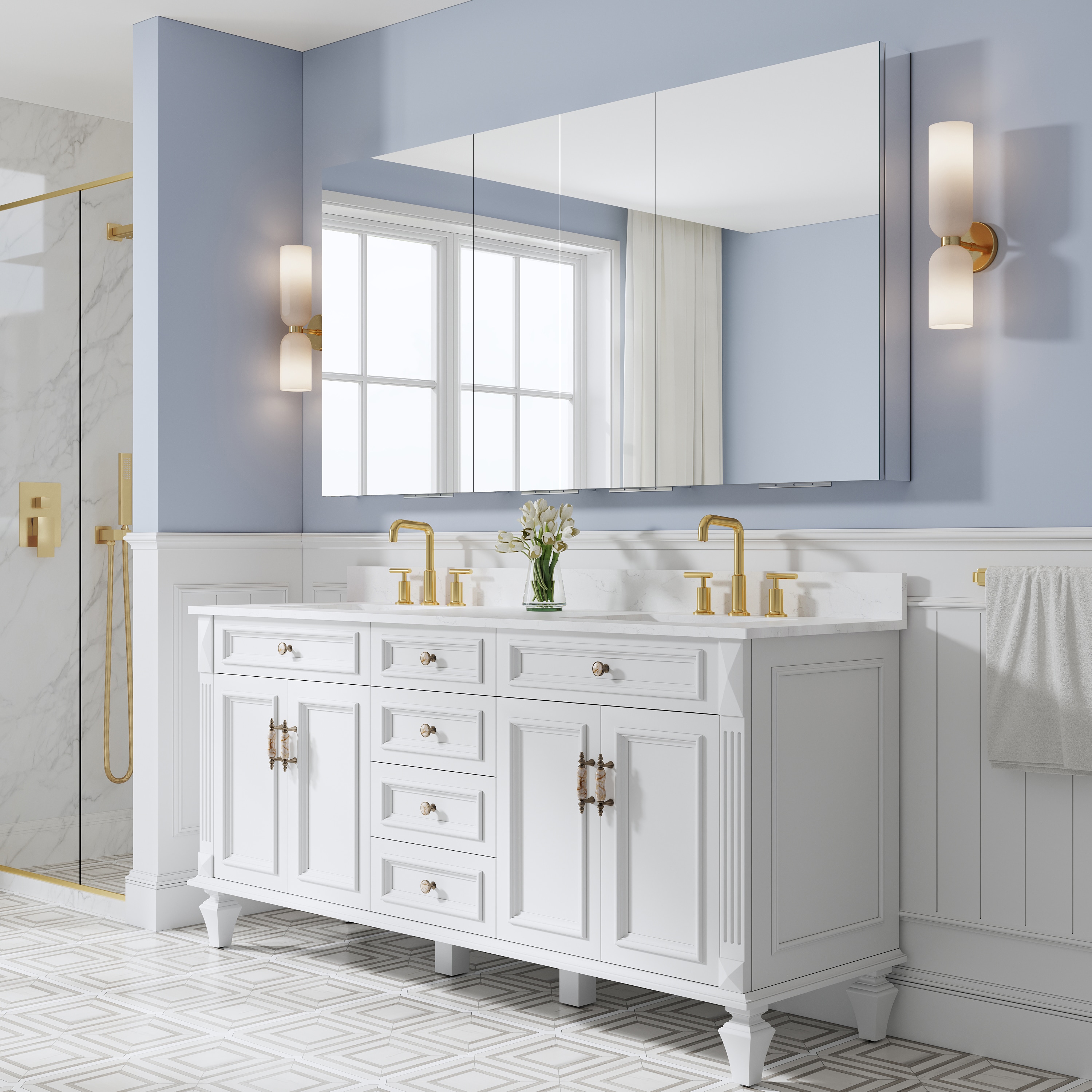 WELLFOR BCB2124WH-SL Bathroom-Medicine-Cabinets - View #10