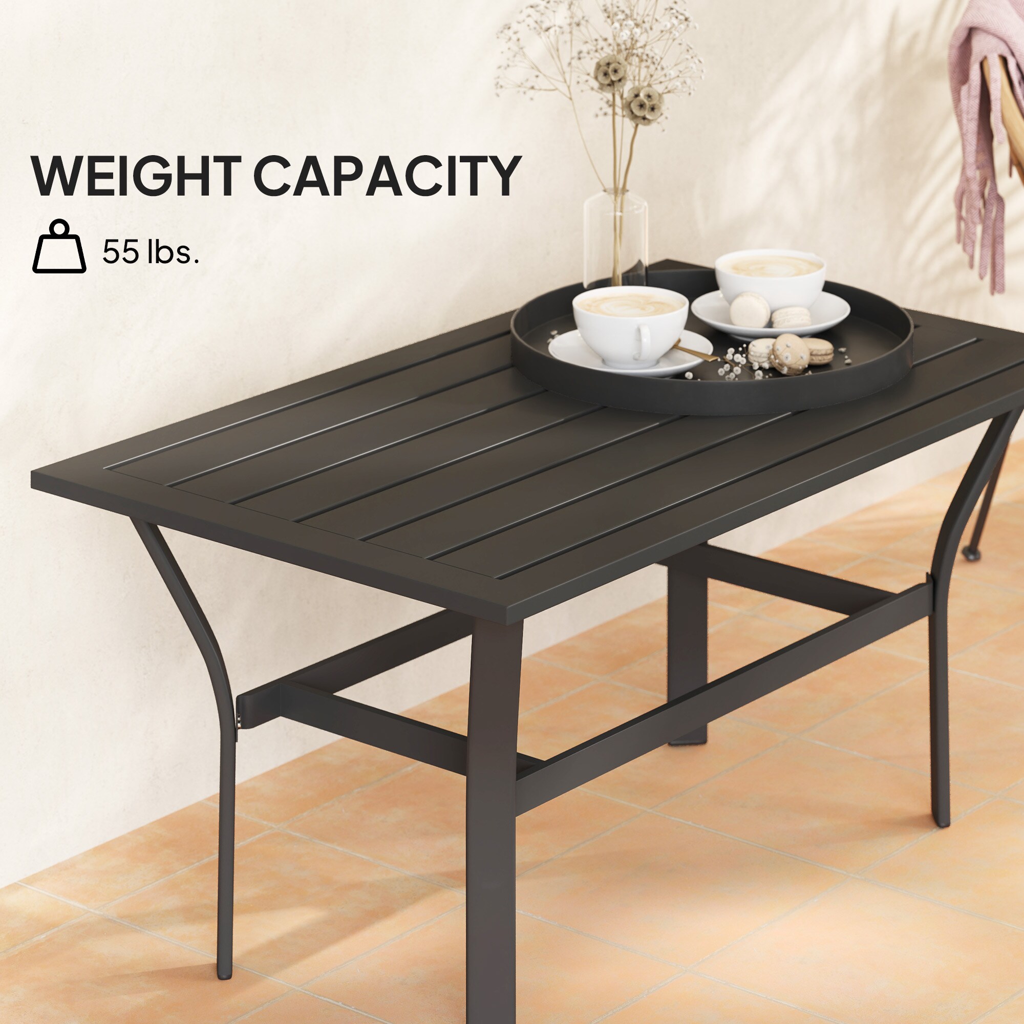 Outsunny 84G-651V00BK Patio-Tables - View #4