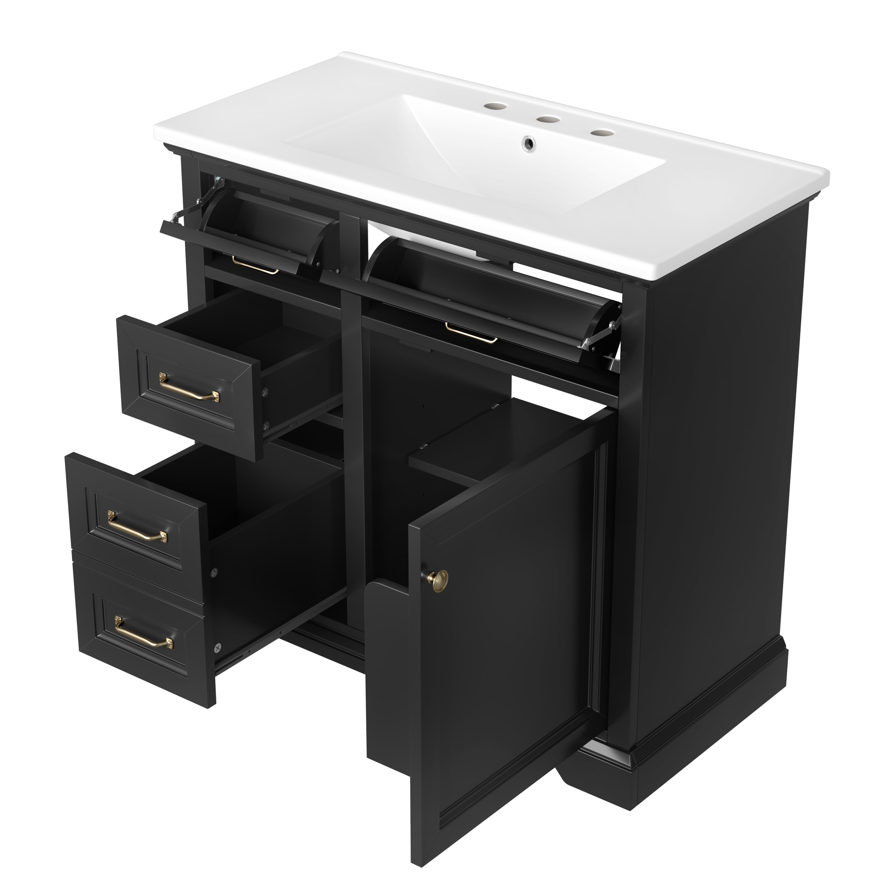 ModernLuxe L3P-N725P296118B Bath-Vanity-Combo - View #11
