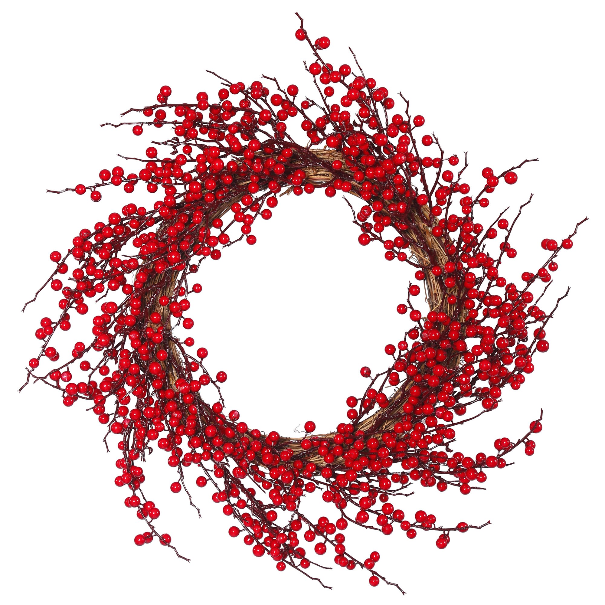 Vickerman P152726 26-in Indoor Red Berry Artificial Christmas Wreath
