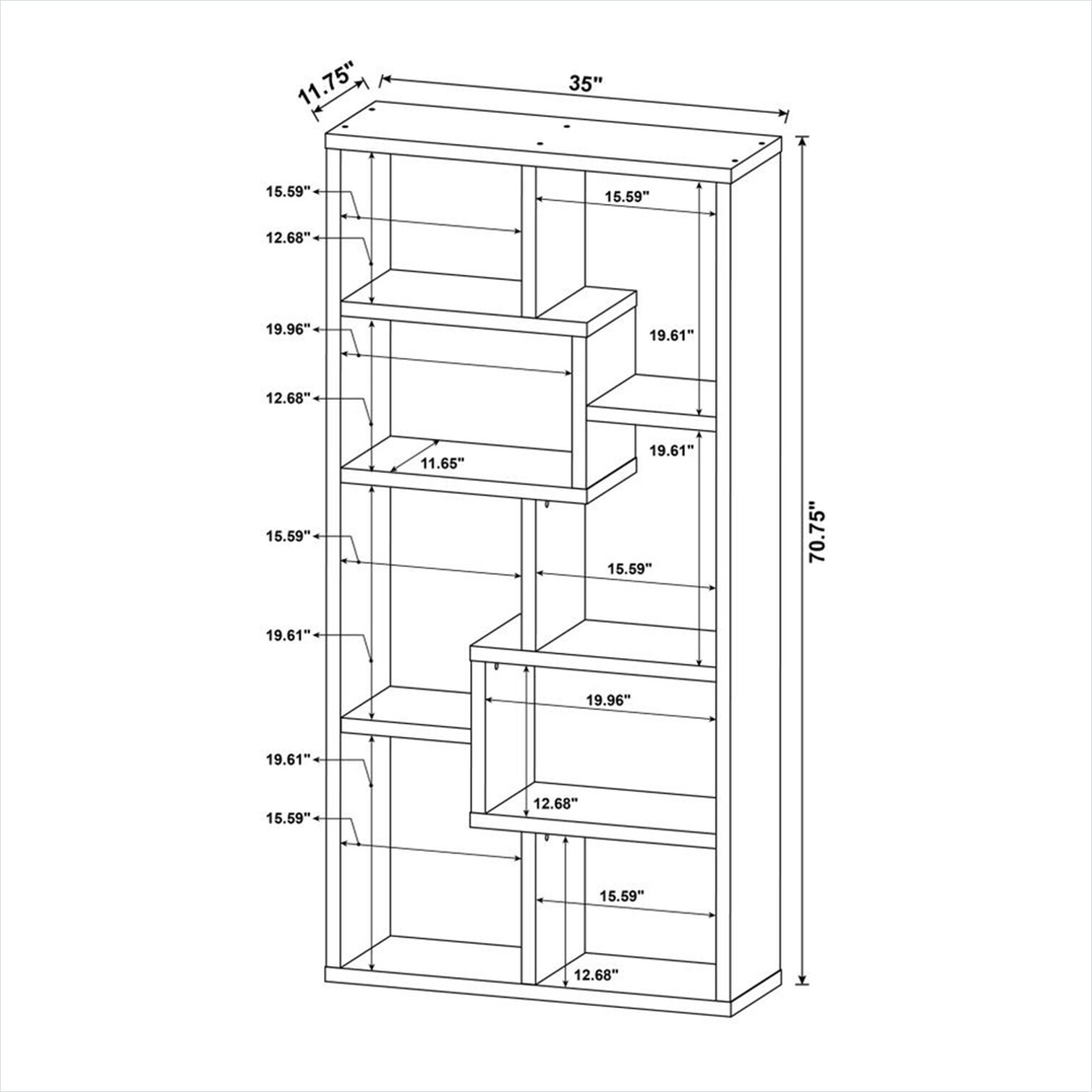 FlowLuxe VIBYJADXJB7T Free-Standing-Shelving - View #3
