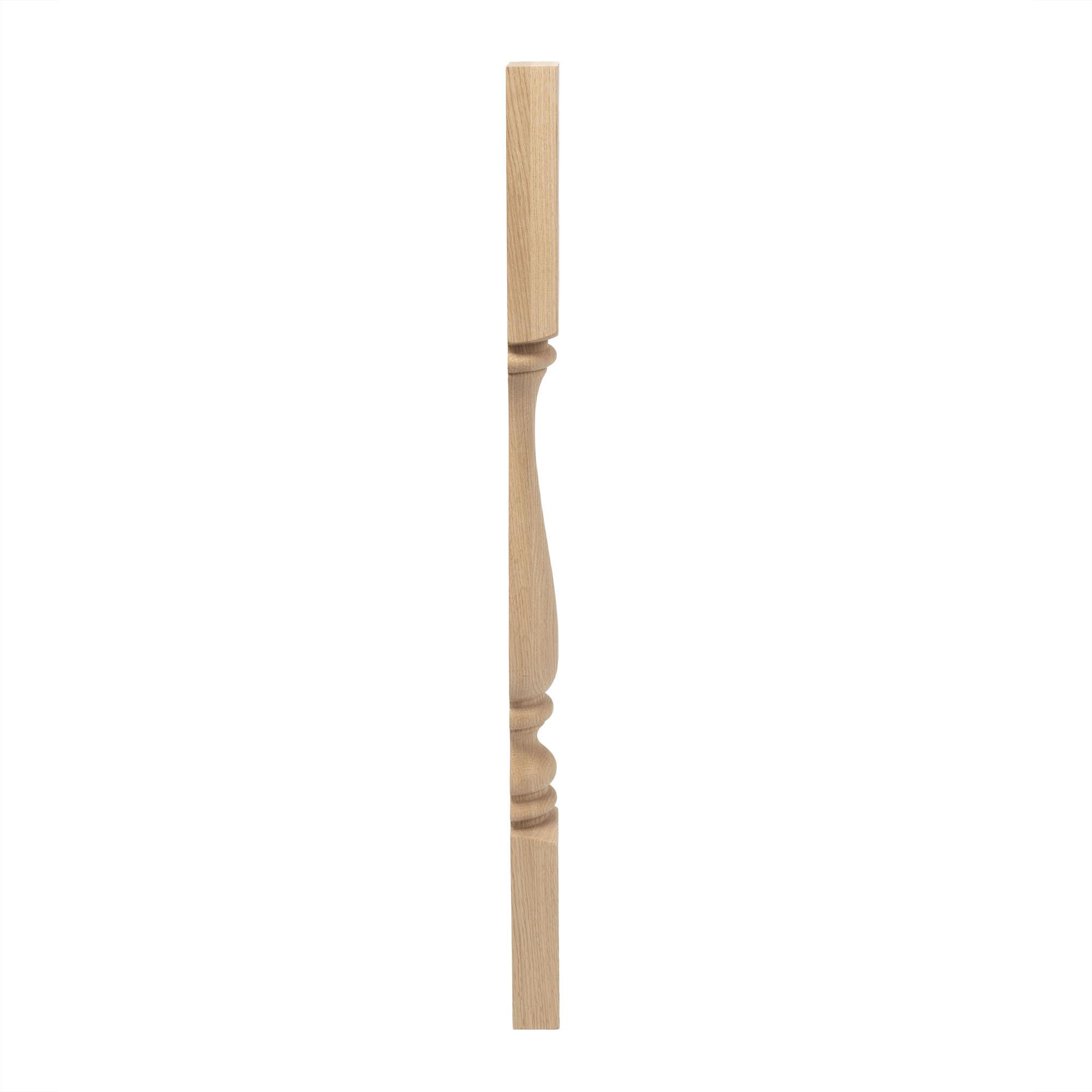 Unfinished Red Oak Half Round Kitchen Island Legs Set