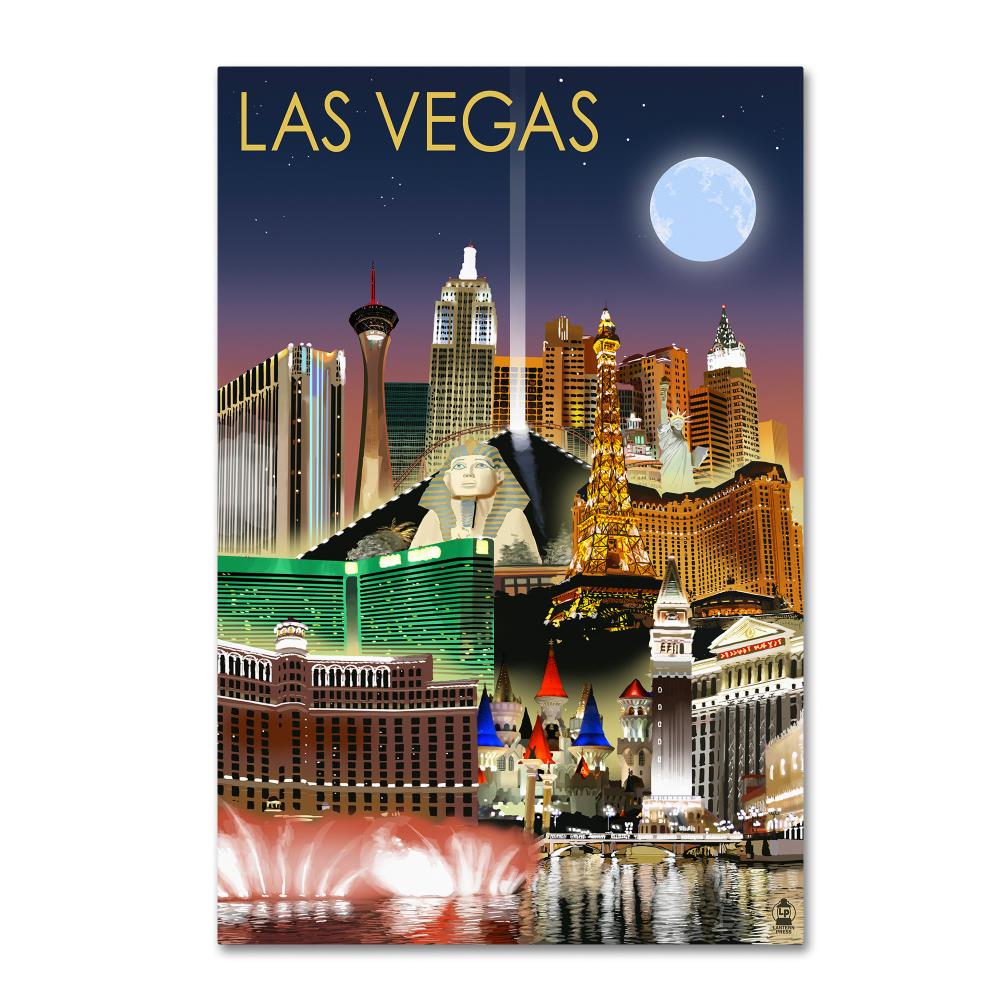 Las Vegas Cityscape Wall Art Large Unframed Las Vegas Skyline 