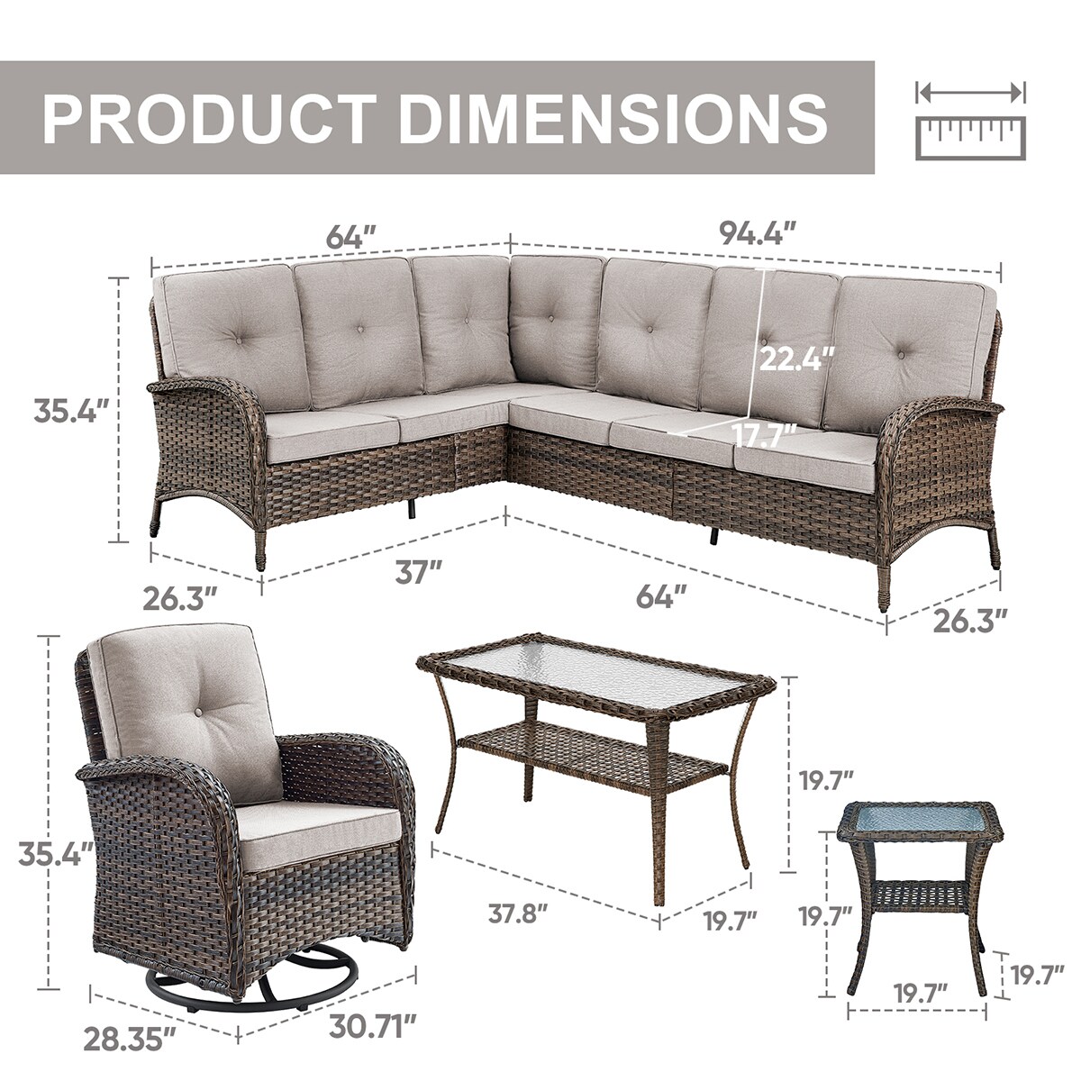 Rilyson FS08513050-2 Patio-Conversation-Sets - View #10
