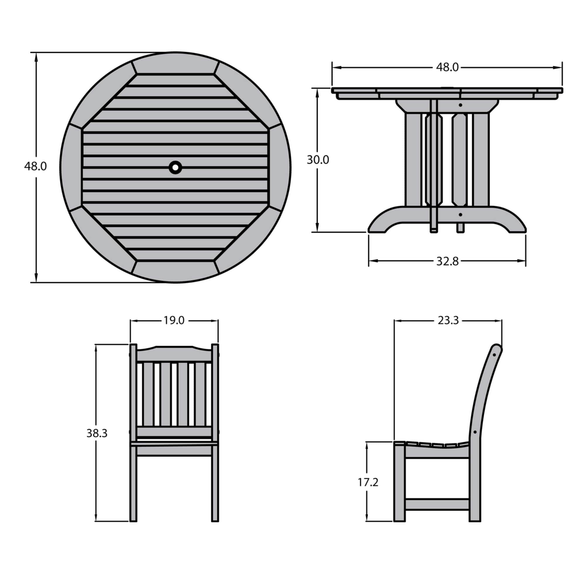 highwood AD-DNL48-EUC Patio-Dining-Sets - View #6
