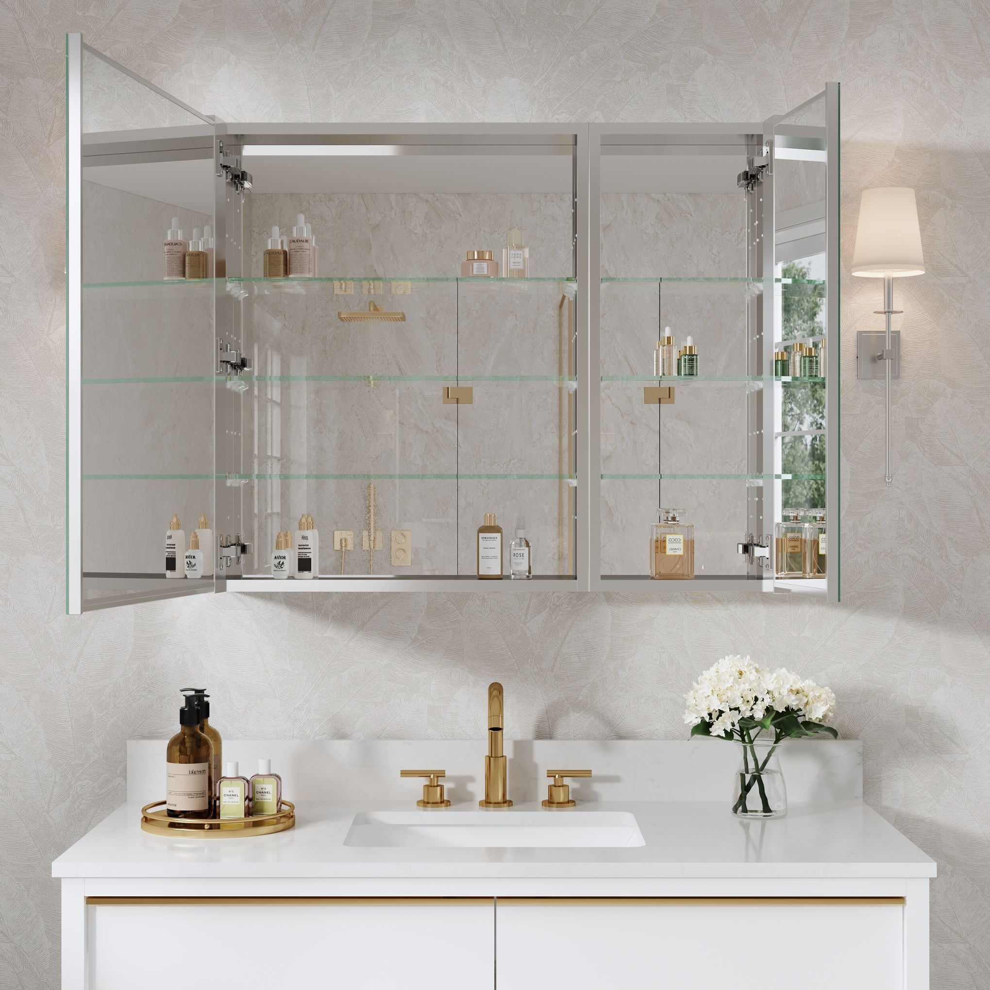 WELLFOR ROSA2412LR Bathroom-Medicine-Cabinets - View #9