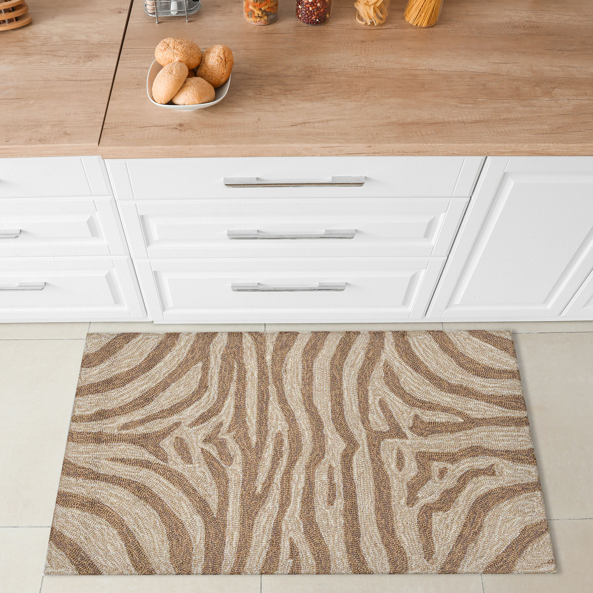 Liora Manne RVL23203319 Ravella 2 x 3 (ft) Tufted Polypropylene Brown Rectangular Indoor/Outdoor Animal print Global Area rug