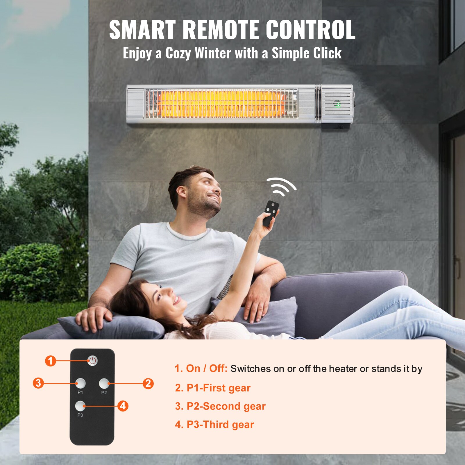 VEVOR HWXJRQTXBG58AC4NKV1 Portable-Electric-Heat - View #8