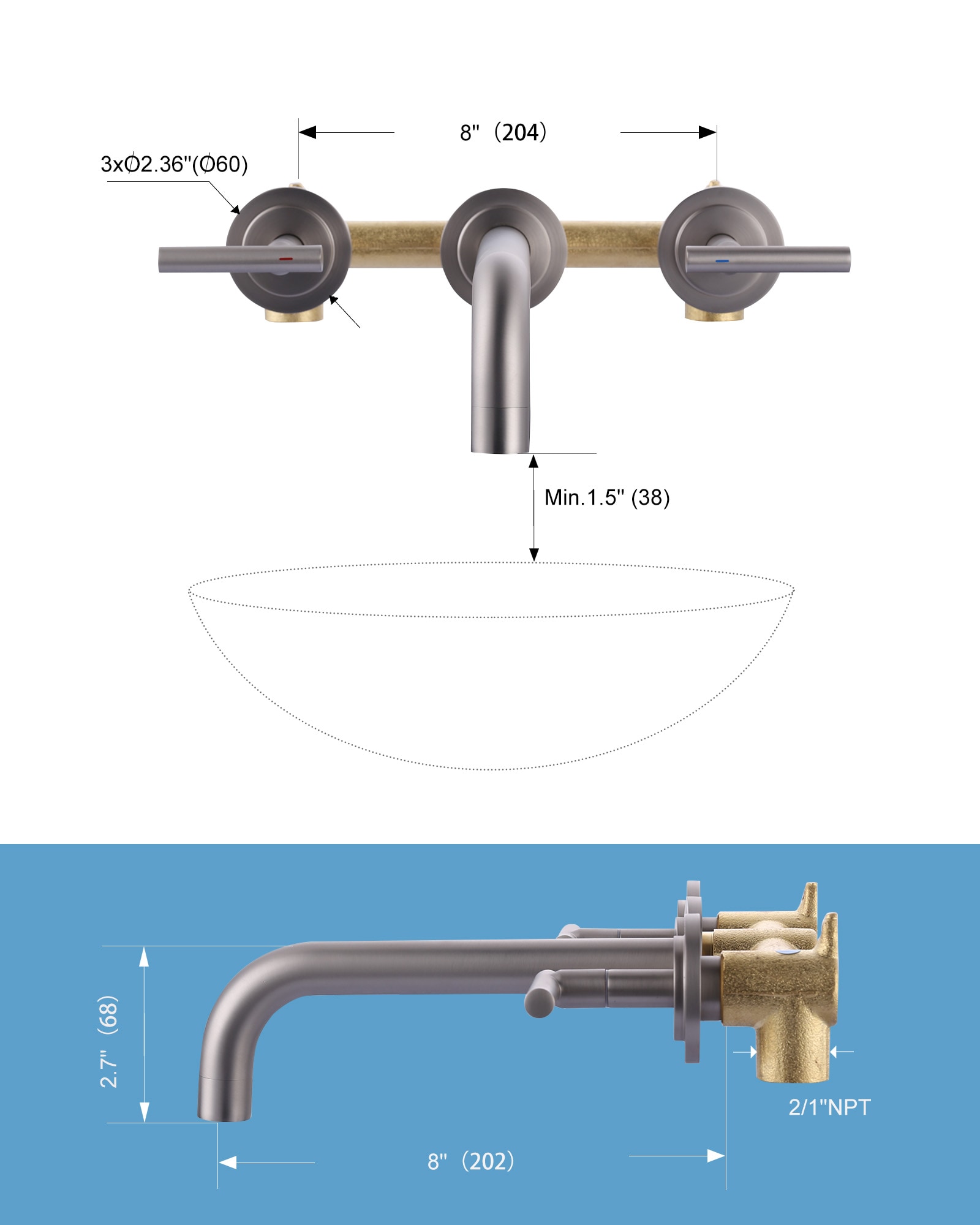 WOWOW 2326800 Lavatory-Faucets - View #6