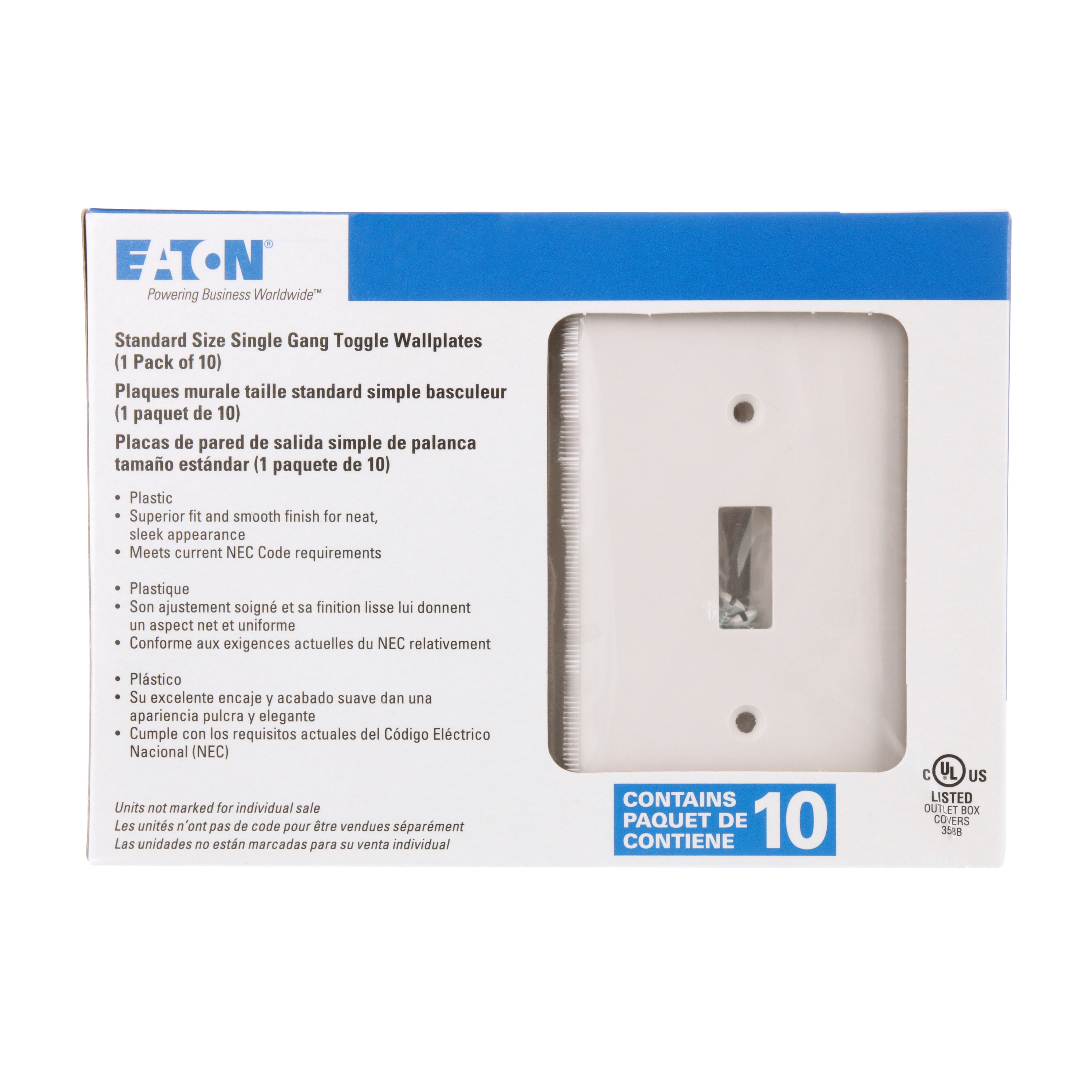 Eaton 2134W-10-LW Electrical-Wall-Plates - View #7
