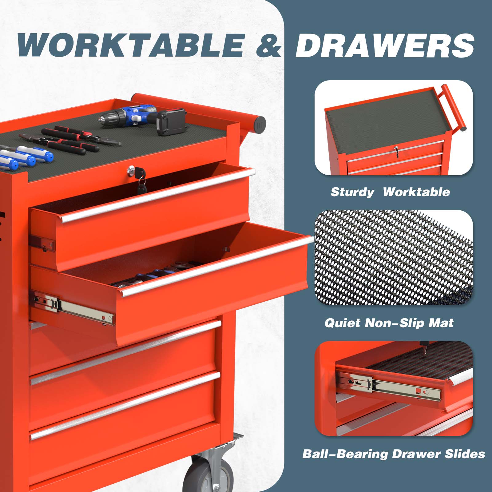 RaDEWAY TH111208-RD Tool-Cabinets - View #5