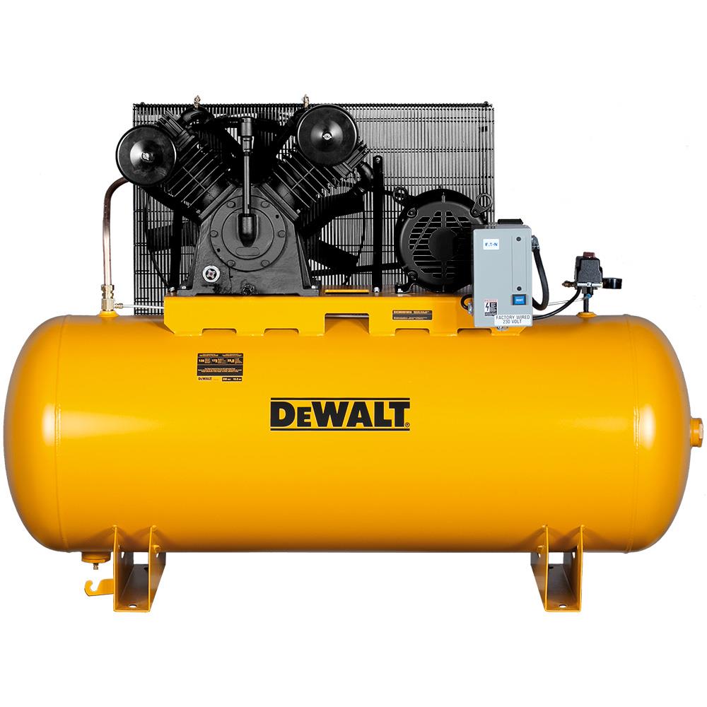 Valkuilen In de omgeving van Metalen lijn DEWALT 120-Gallons Two Stage 175 PSI Horizontal Air Compressor in the Air  Compressors department at Lowes.com