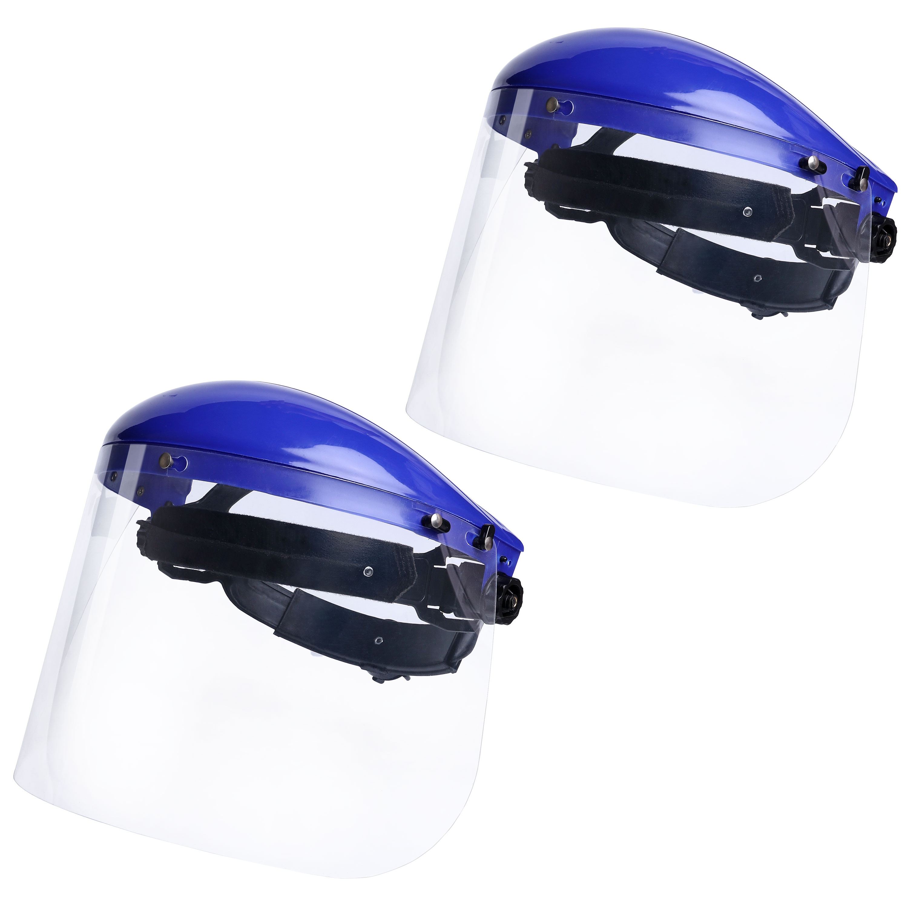 BISON LIFE BIS-HGF-18-2 2-Pack, Safety Headgear with Clear Polycarbonate Polycarbonate Face Shield