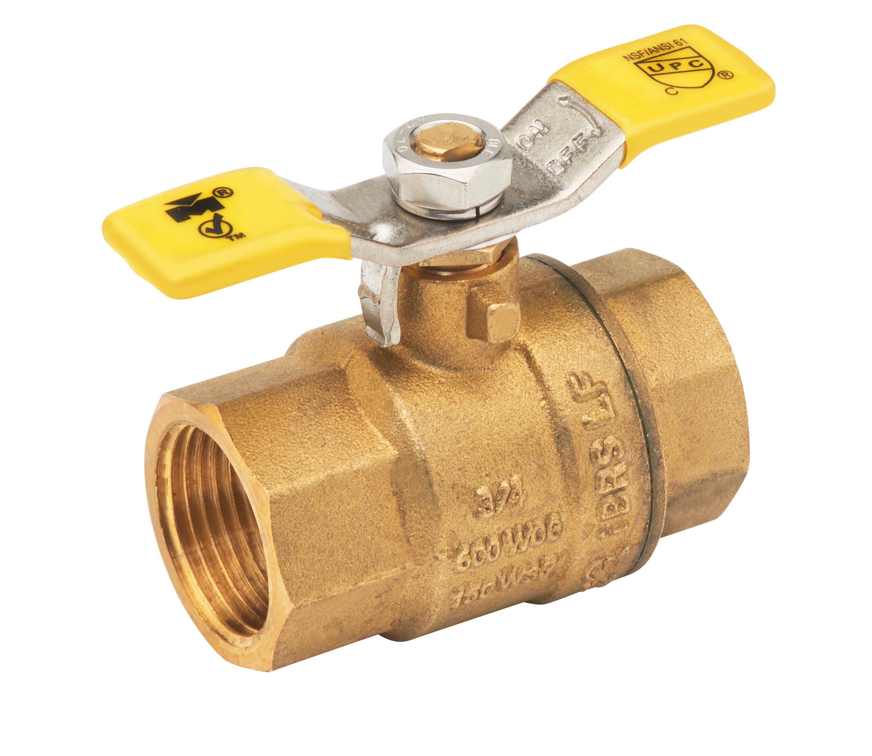 Proline Series 107-825TNL 7700TT 1-in FIP Brass Ball Valve