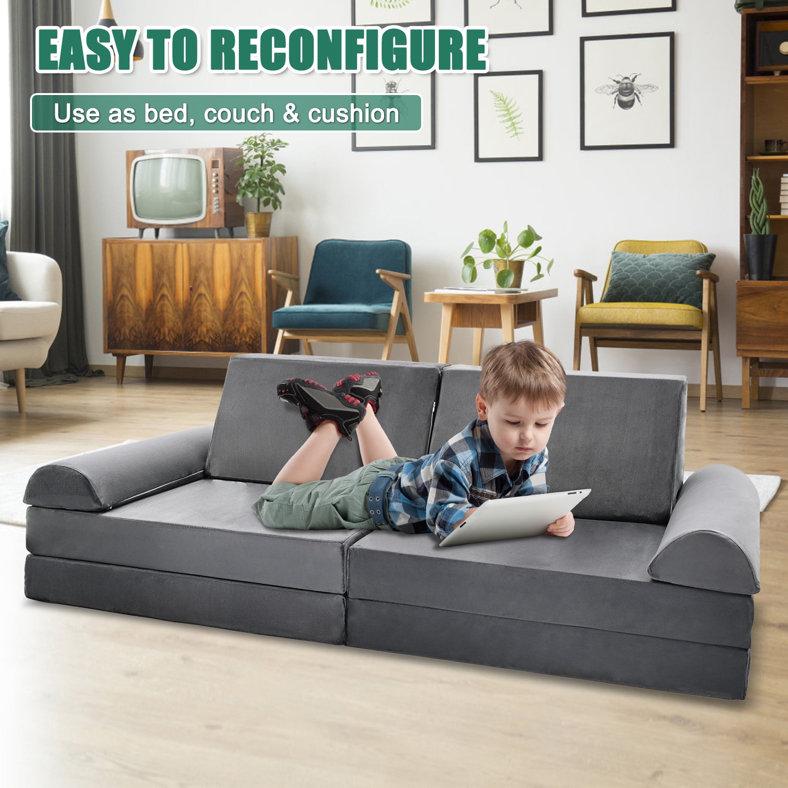 Esazn I1600160-GY-SLYU Sofas-Loveseats - View #4