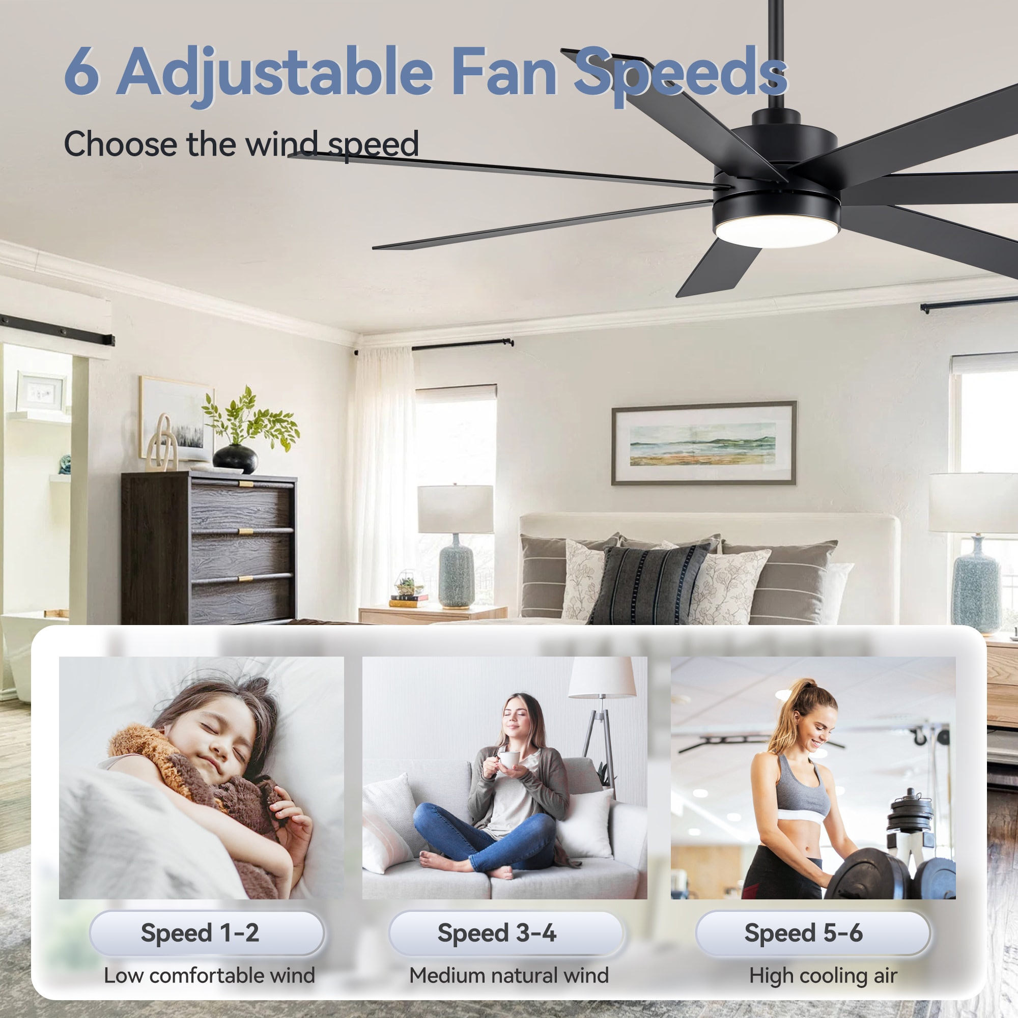 Breezary 30039-BK Ceiling-Fans - View #9