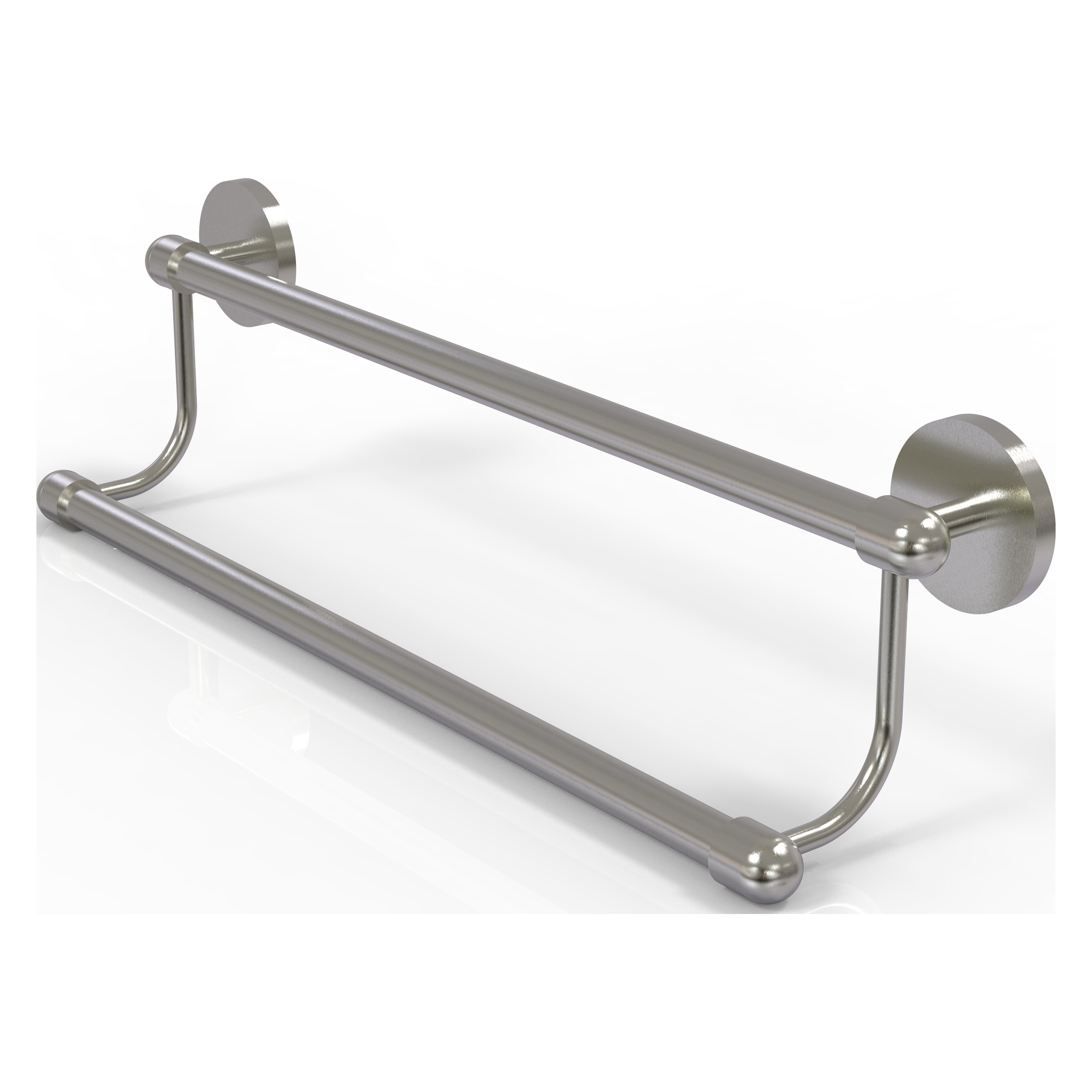 Allied Brass TA-72/24-SN Tango 24-in double Satin Nickel Wall mount Double Towel Bar