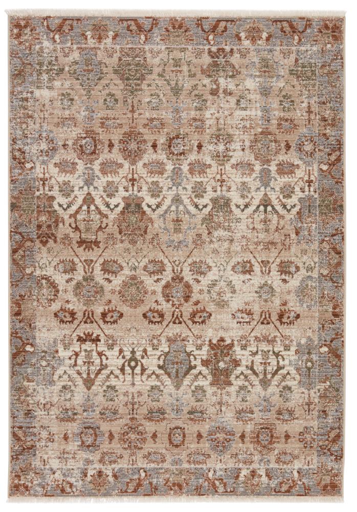 Zefira Luana 8' x 10' Gray Reversible Synthetic Area Rug