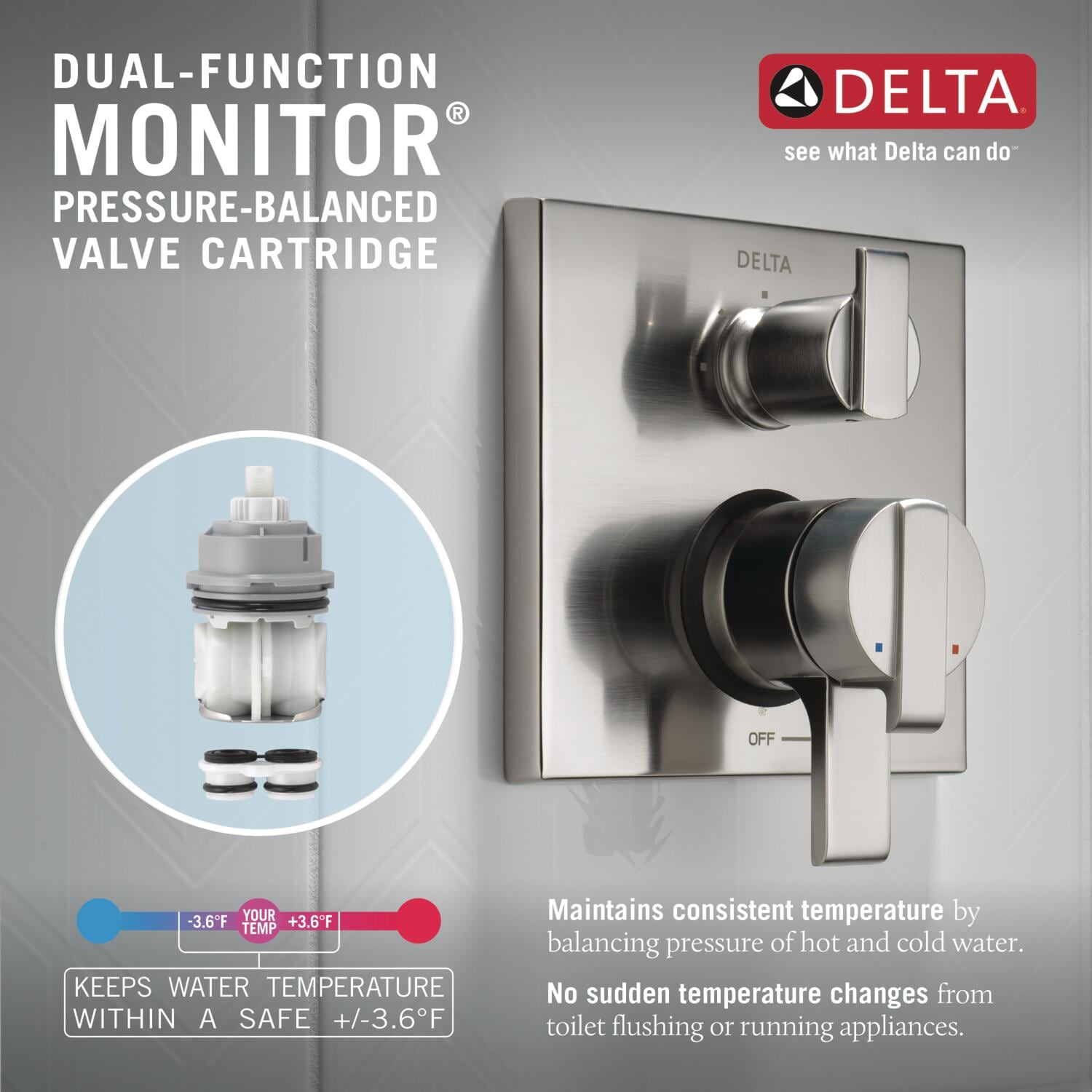 Delta 0.5-in outlet Chrome Bathtub/Shower Mixer