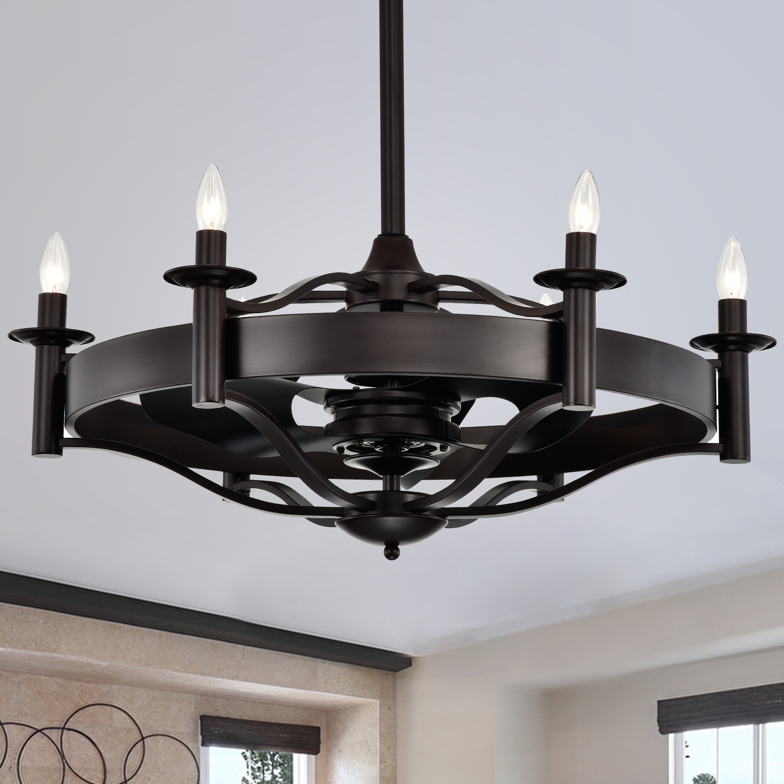 Home Accessories Inc CFL-8466BR Ceiling-Fans - View #3