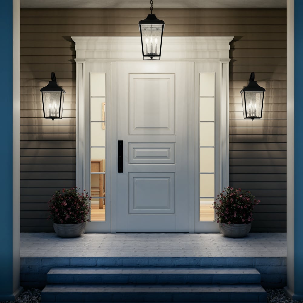 Kichler Forestdale 2-Light 21.5-in H Black Led, Outdoor Wall Light ...