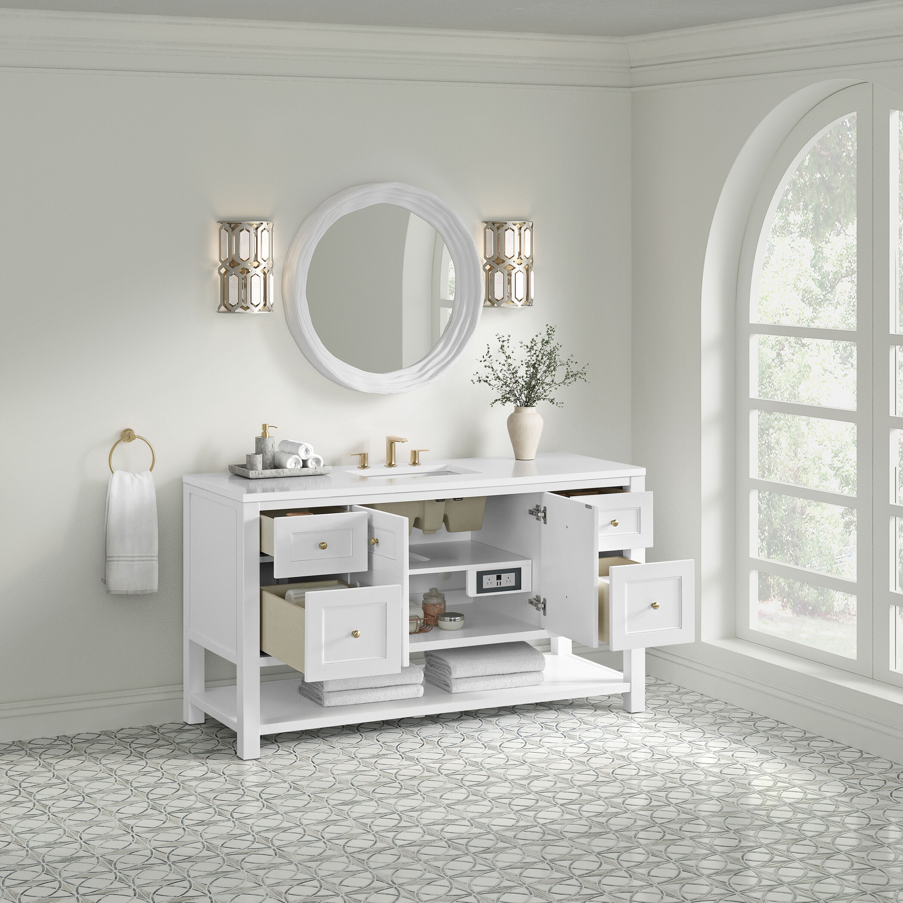 James Martin Vanities 330-V60S-BW-3WZ Bath-Vanity-Combo - View #4